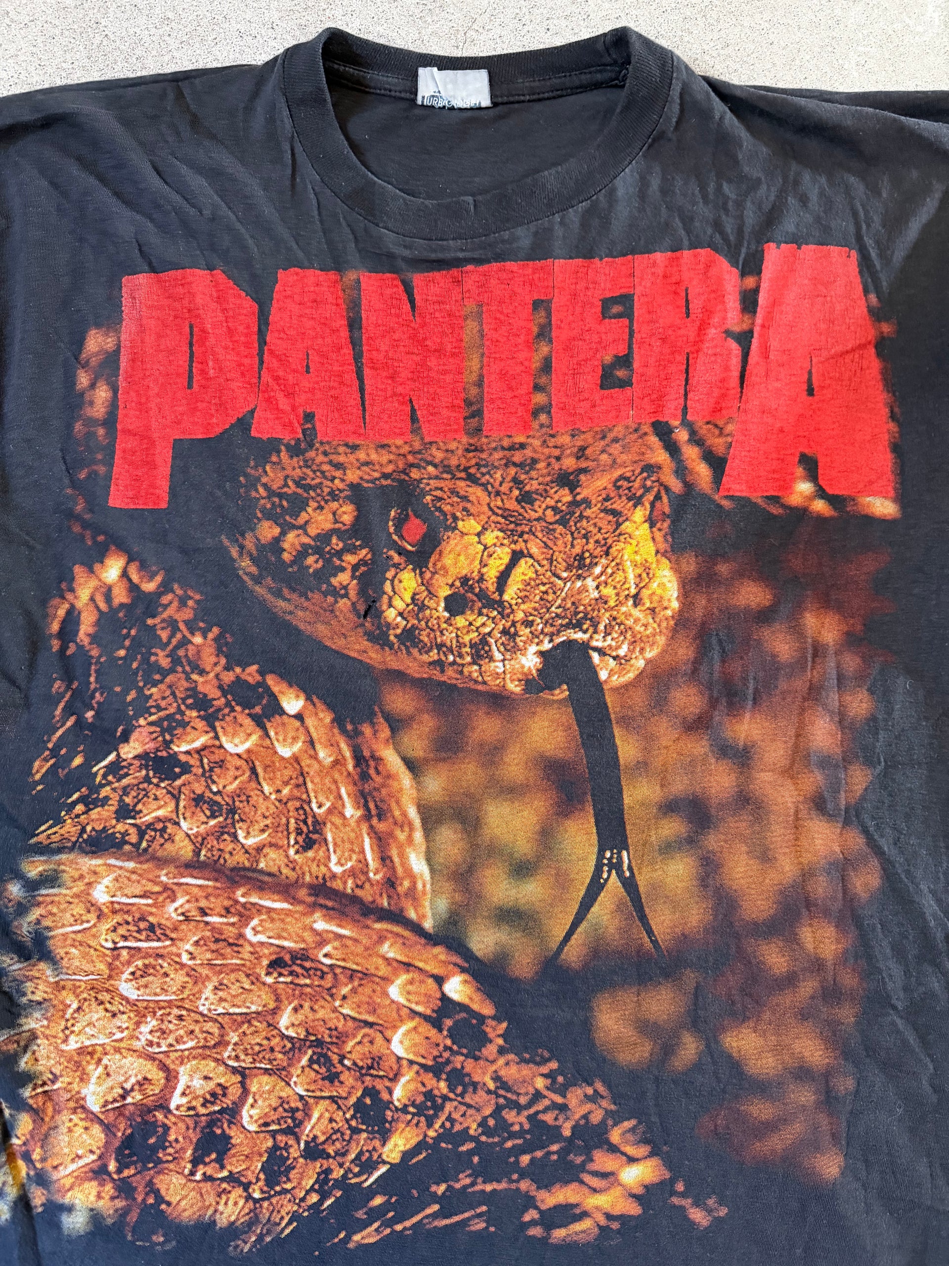 90s Pantera Snake Band T Shirt | Size L
