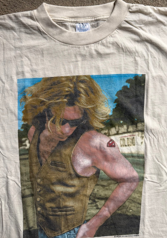 90s Bon Jovi portrait photo 1996 Promo Tee | Size L