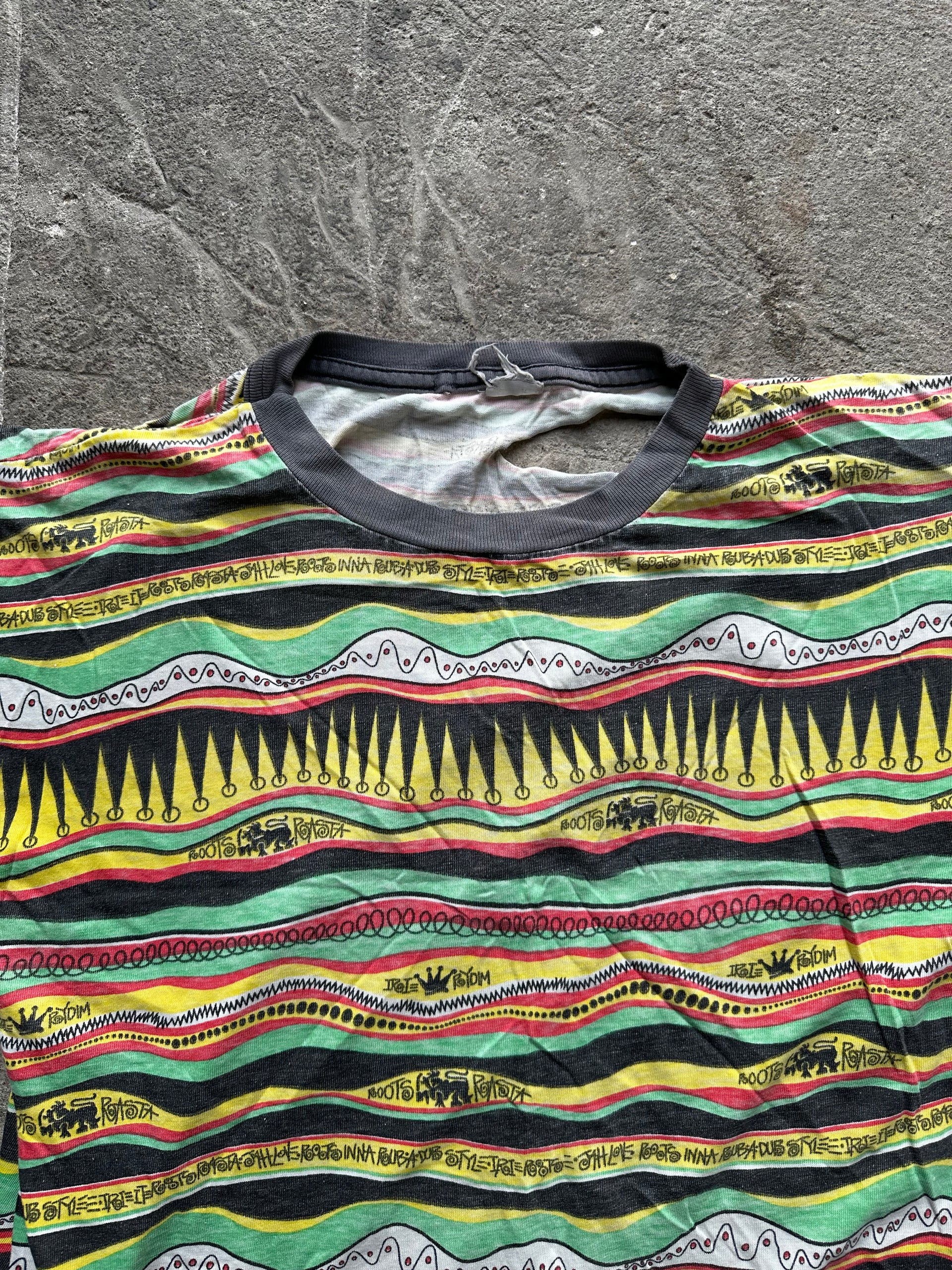 Vintage 90s Stüssy Rasta Tee|Size M