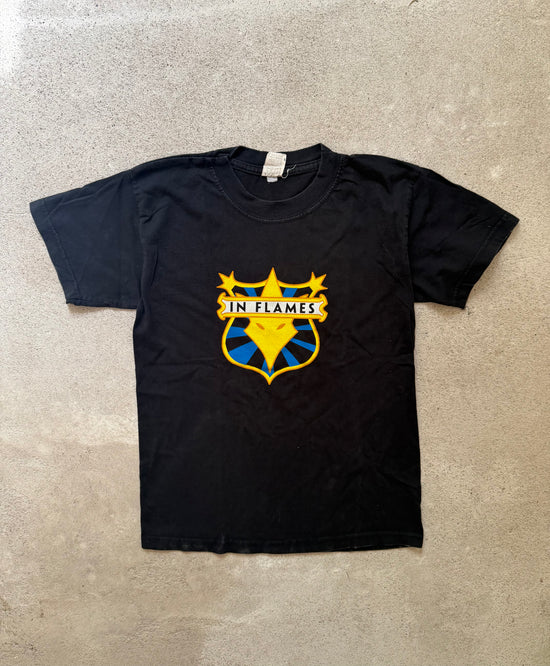 90s In Flames Logo Tee | Size XS