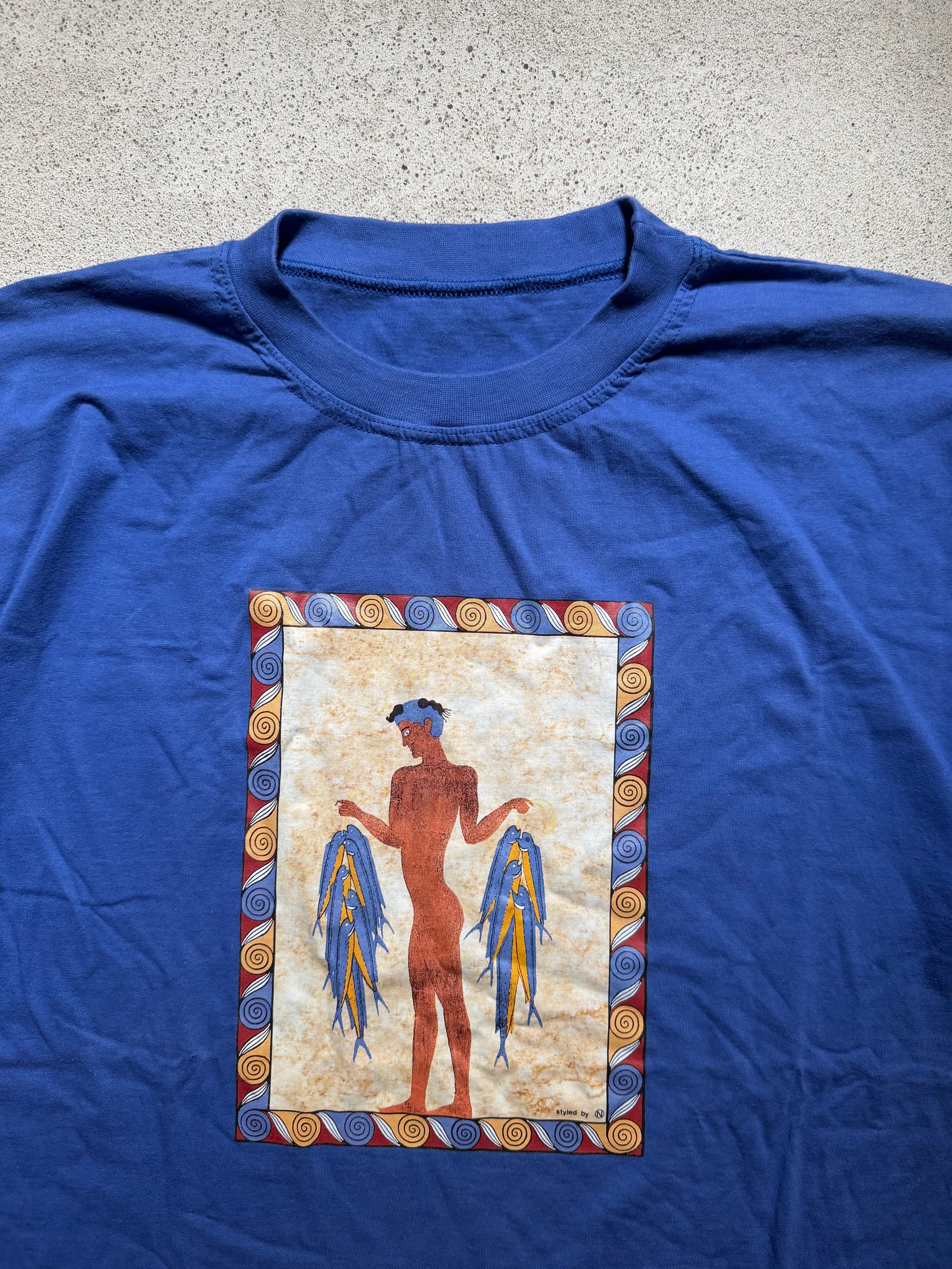 90s Mythological Art Print Tee | Size XL