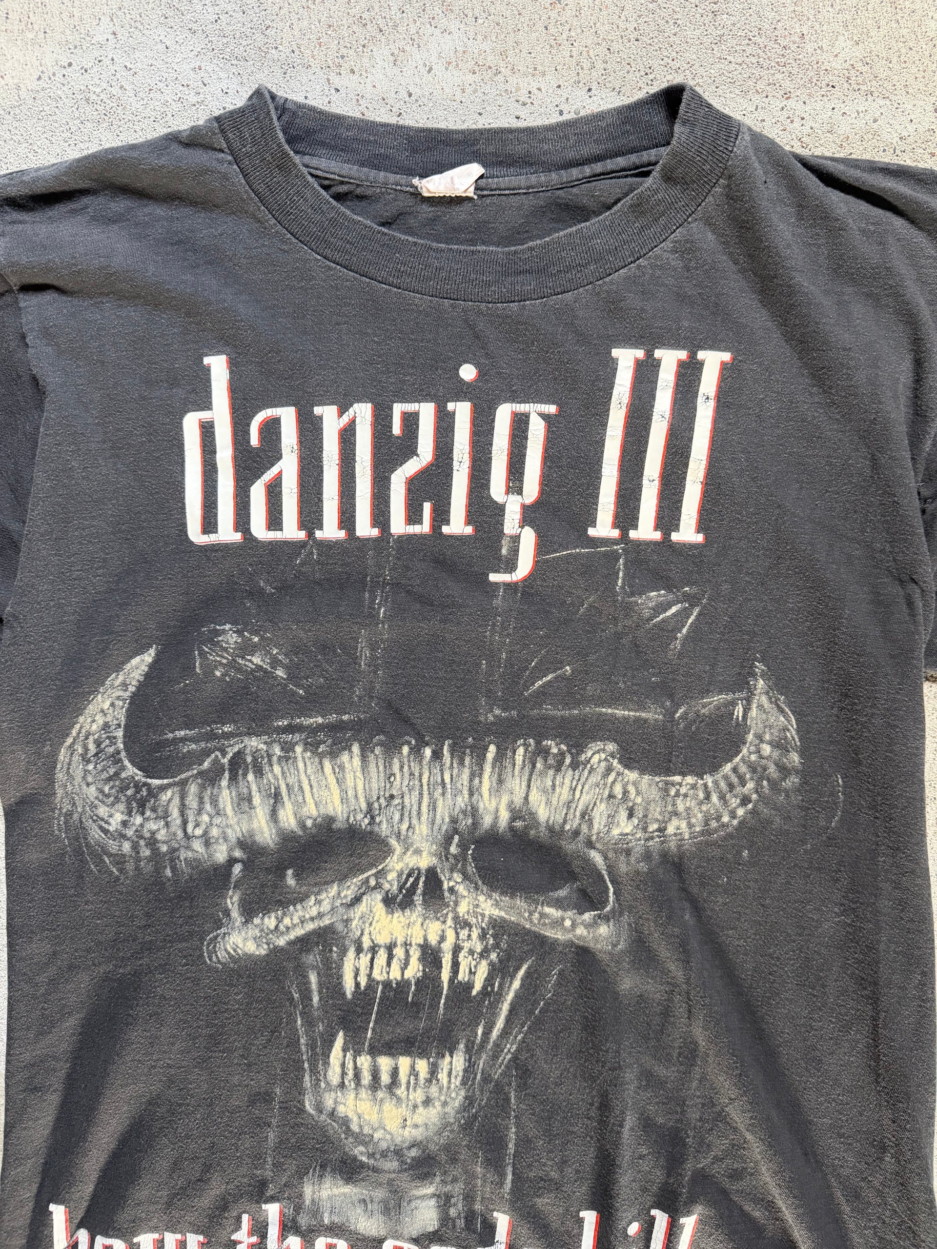 90s Danzig III How The Gods Kill Dirty Black Summer Tour T Shirt | Size L