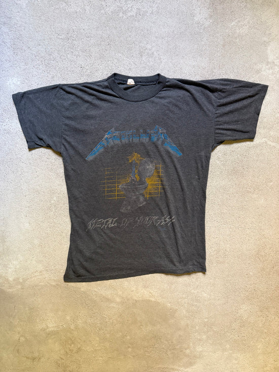 80s Metallica Metal Up Your Ass  Tee | Size L