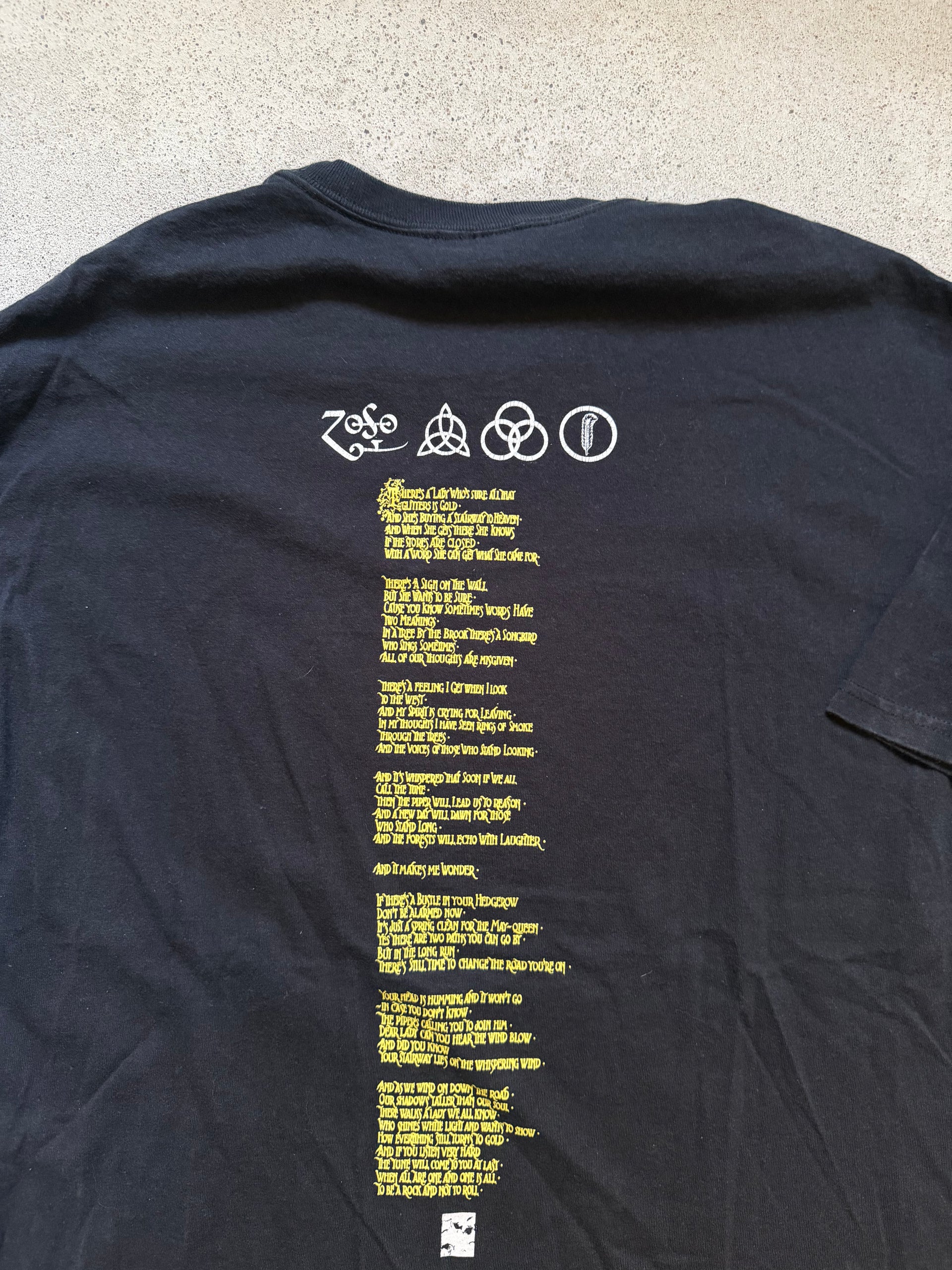 2000s Led Zeppelin Stairway to Heaven Tee | Size L