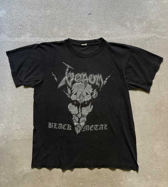 90s Venom Black Metal Tee | Size L