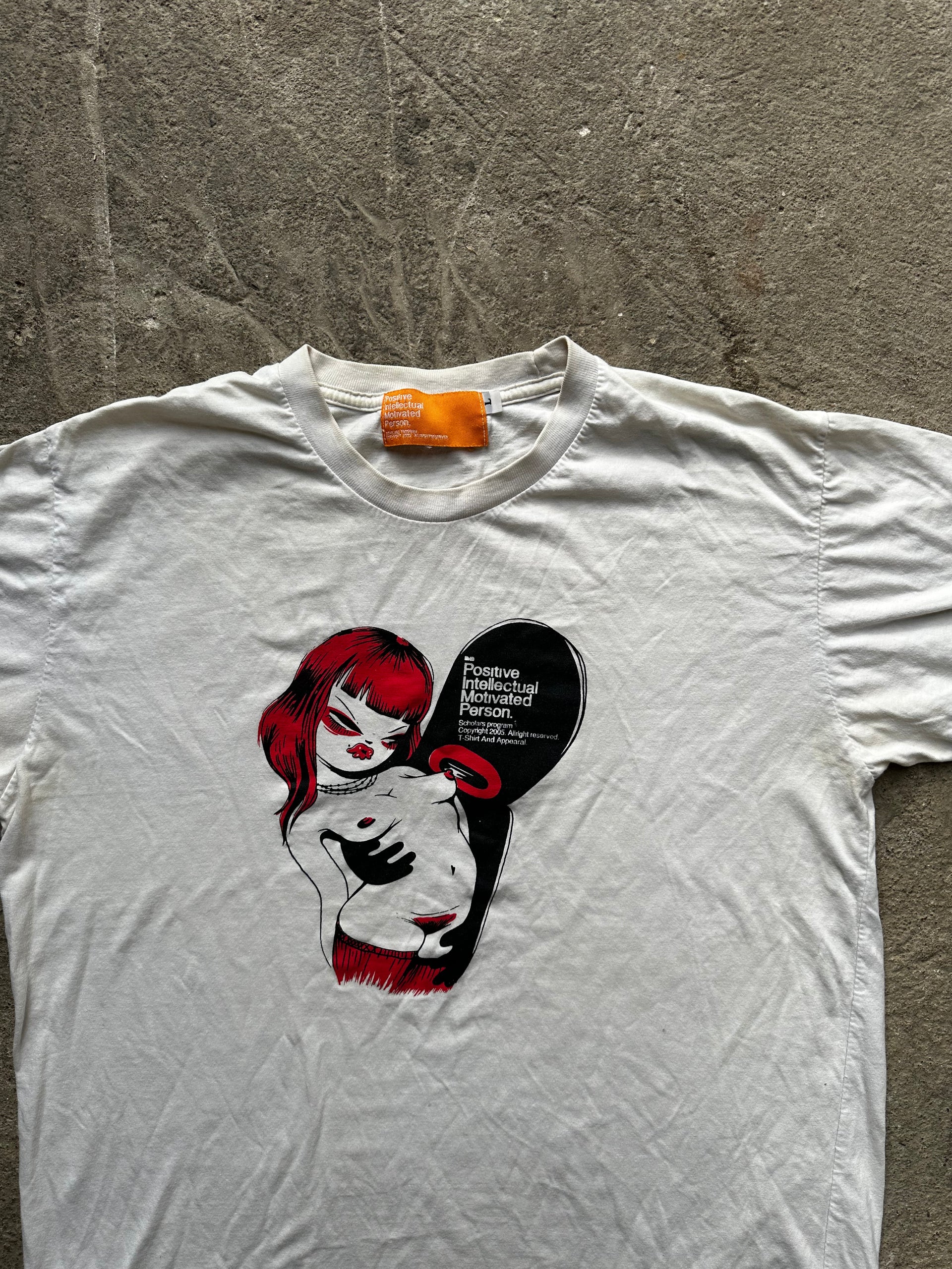 Y2K Positive Intellectual Motivated Person Japanese Style Tee | Size M/L