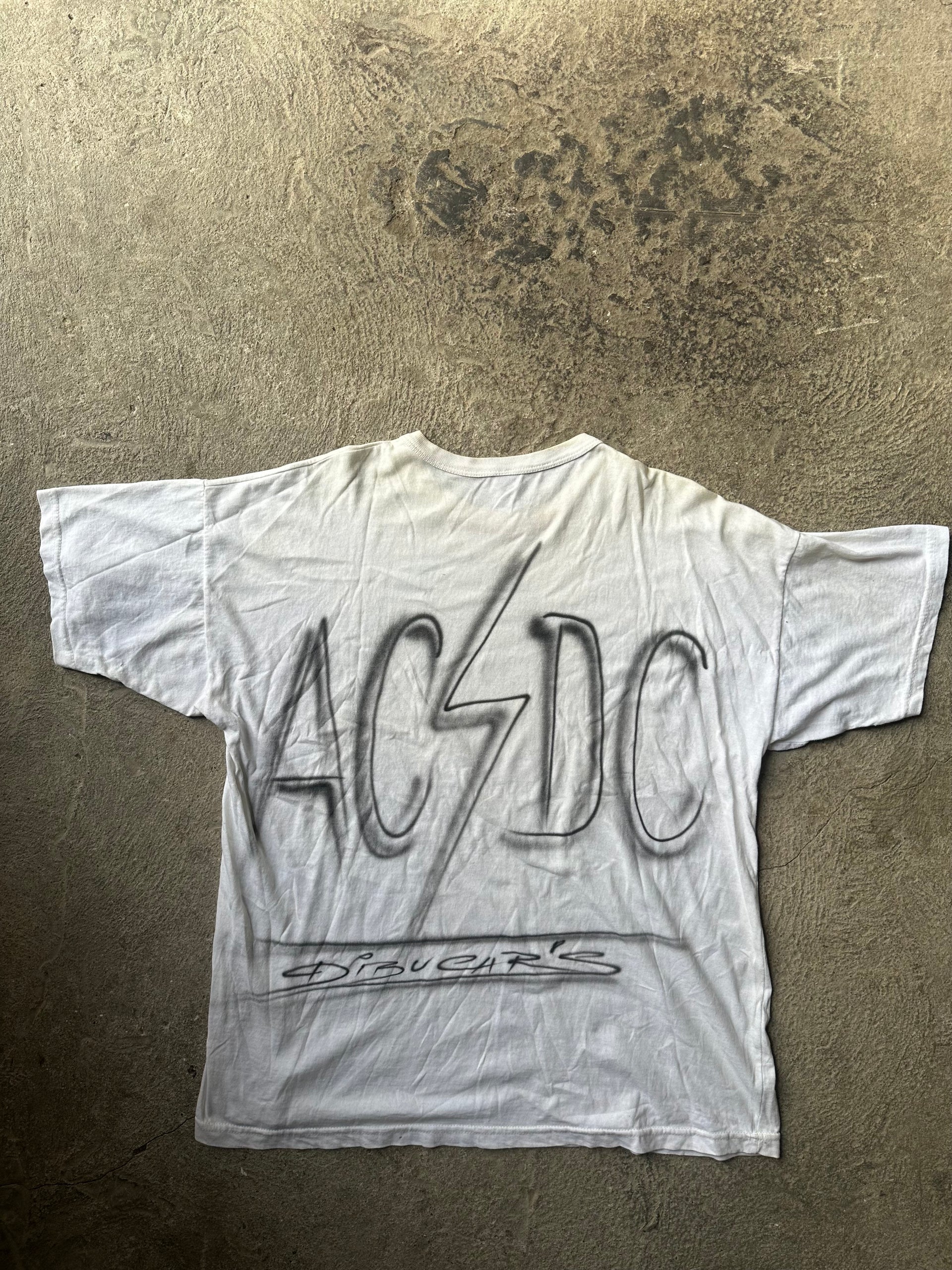 AC/DC Airbrush Bootleg Tee Mid 2000s | Size XL
