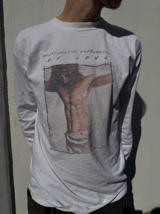 90s Jesus “Overflowing Expression of Love” Long Sleeve Tee | Size L