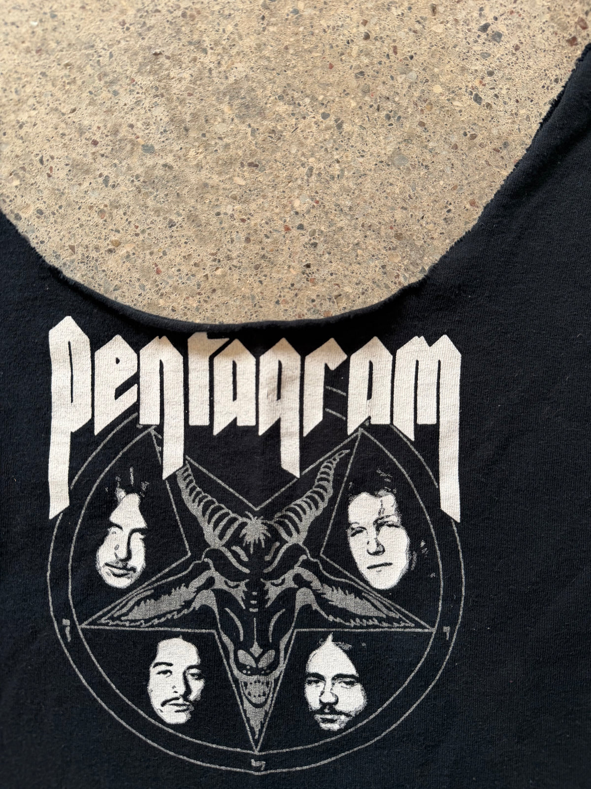 2000s Pentagram “Baphomet” Sleeveless T-Shirt | Size M