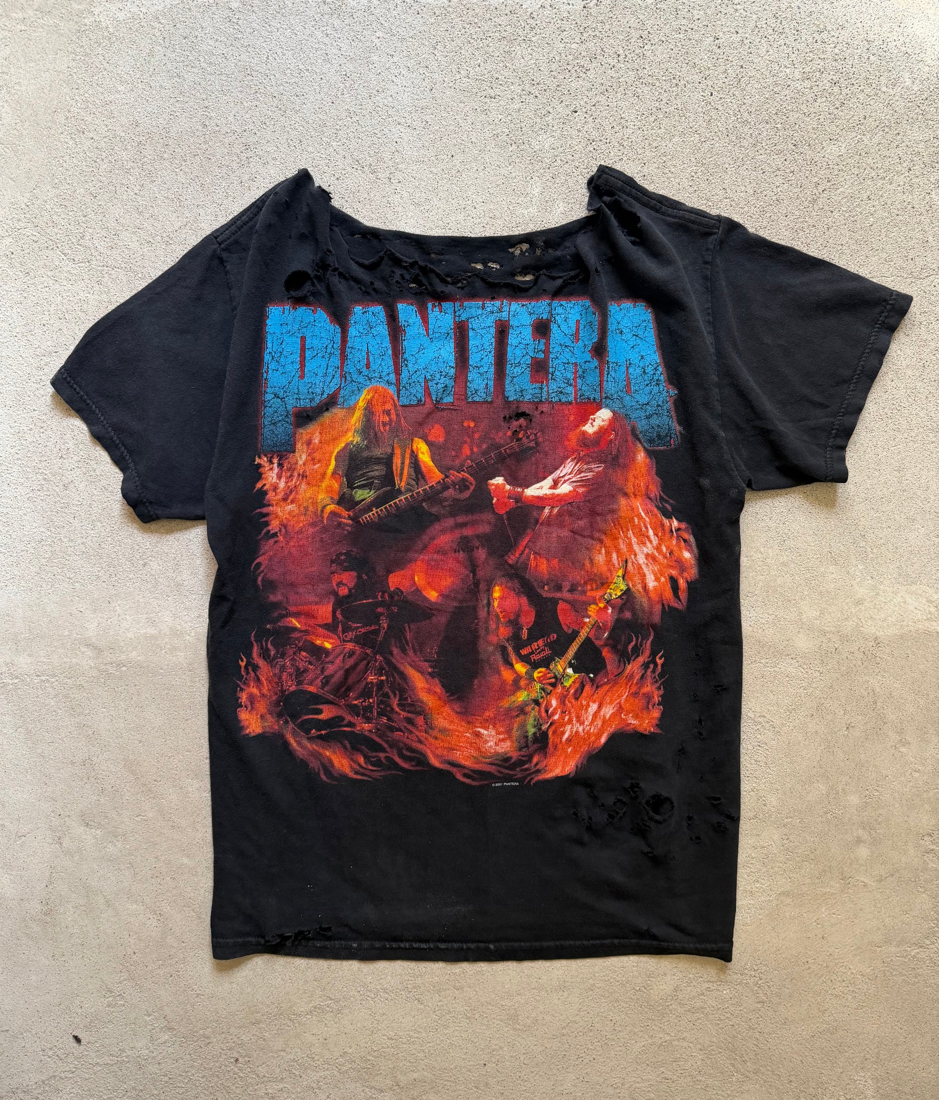 2000s Pantera Distressed Band Tee | Size M
