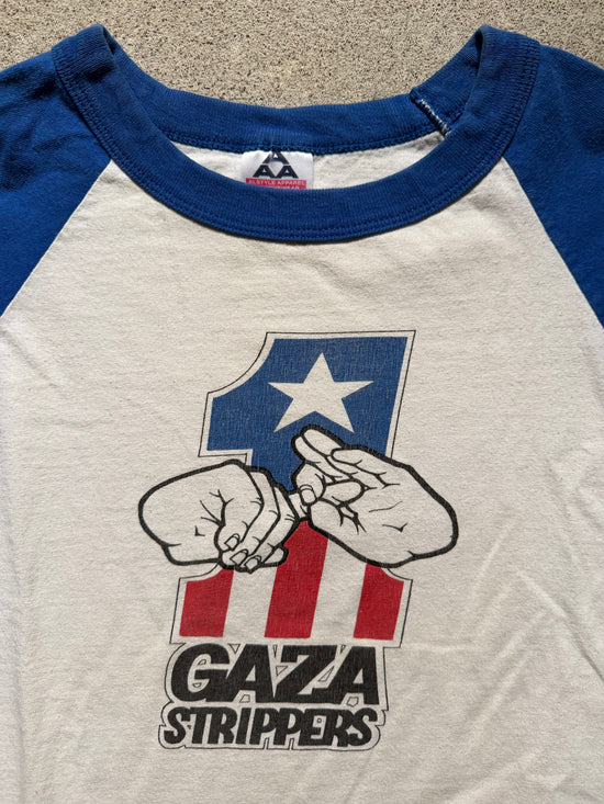 90s Gaza Strippers Raglan Tee | Size