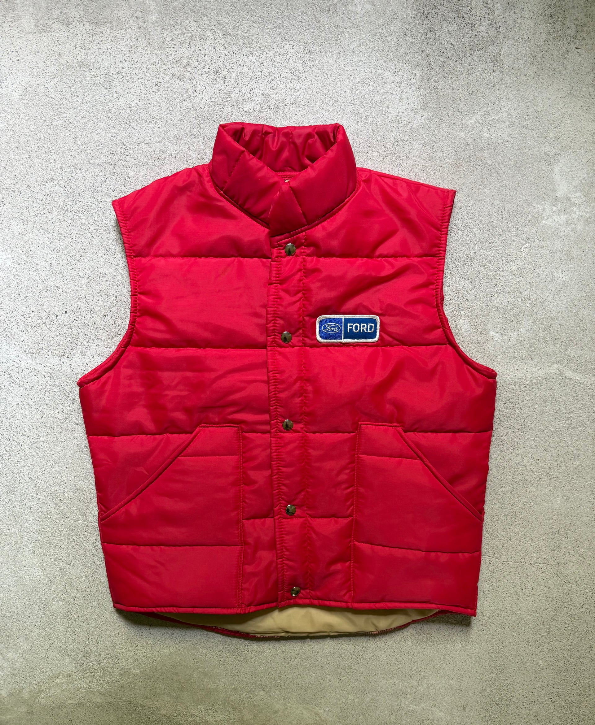 90s Ford Puffer Vest | Size M