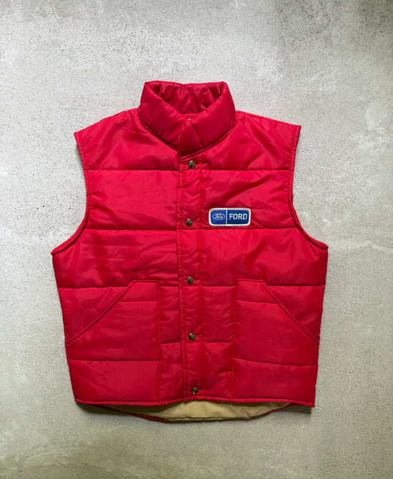 90s Ford Puffer Vest | Size M