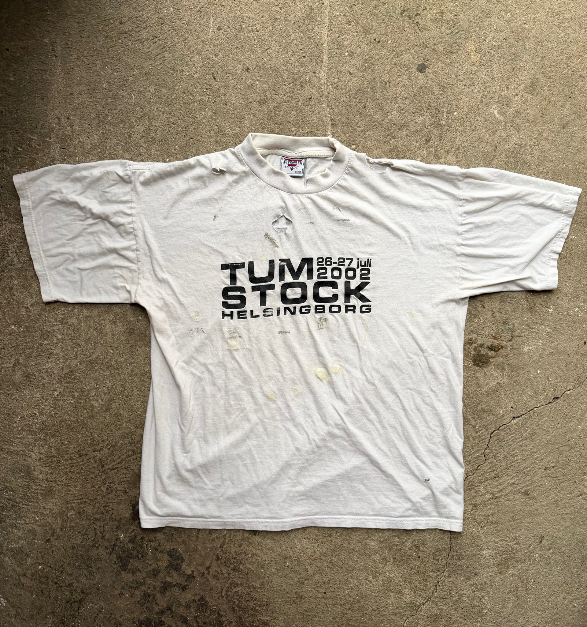 2002 Tumstock Festival Tee Trashed |Size L
