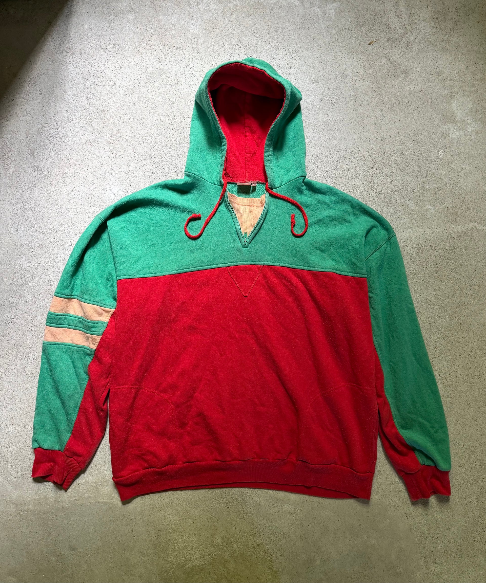90s Half Zip Hoodie | Size L