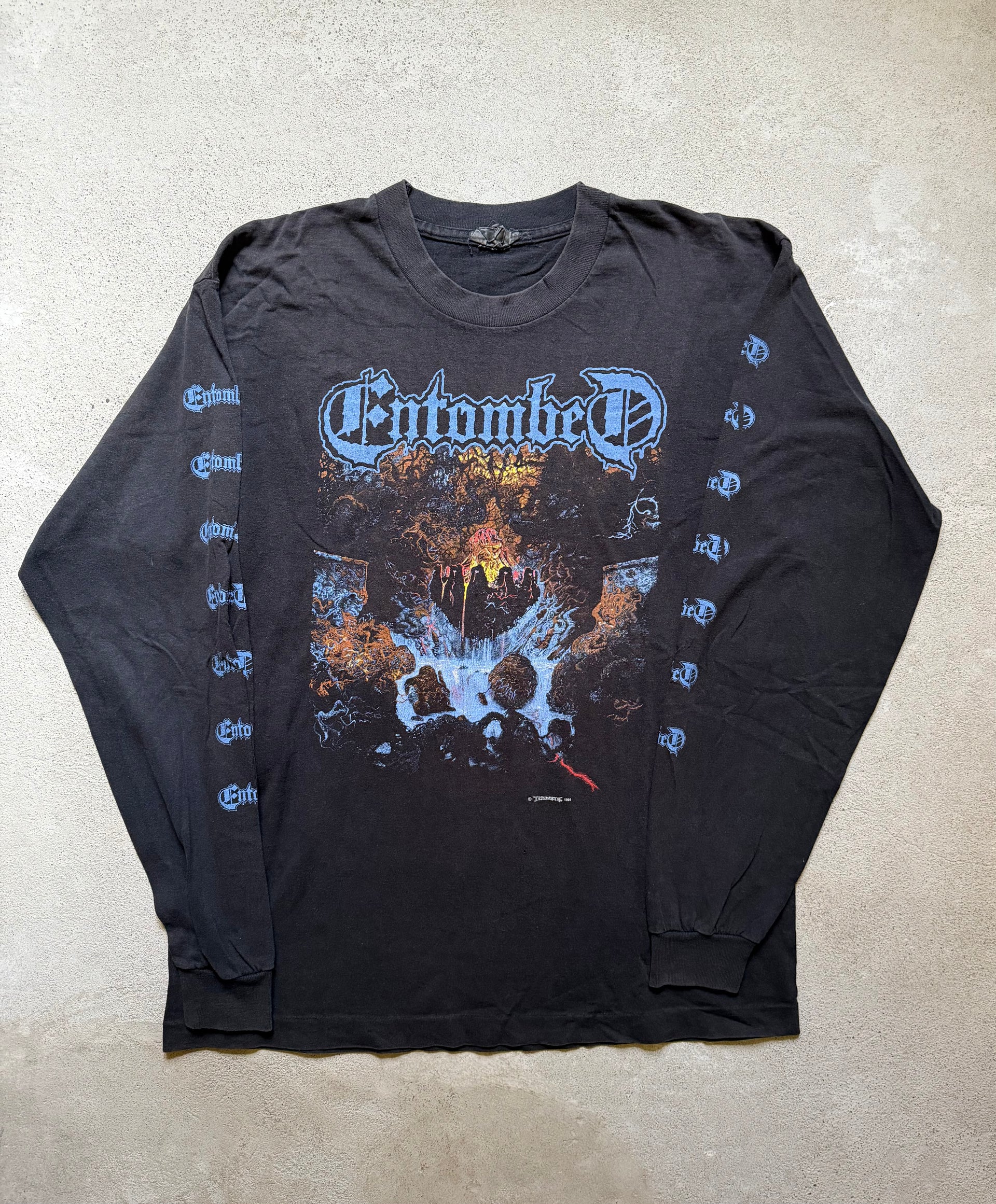 90s Entombed Clandestine 1991 Longsleeve |XL
