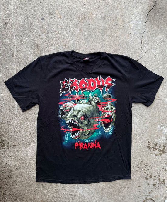 00s Exodus “Piranha” T-Shirt | Size XL