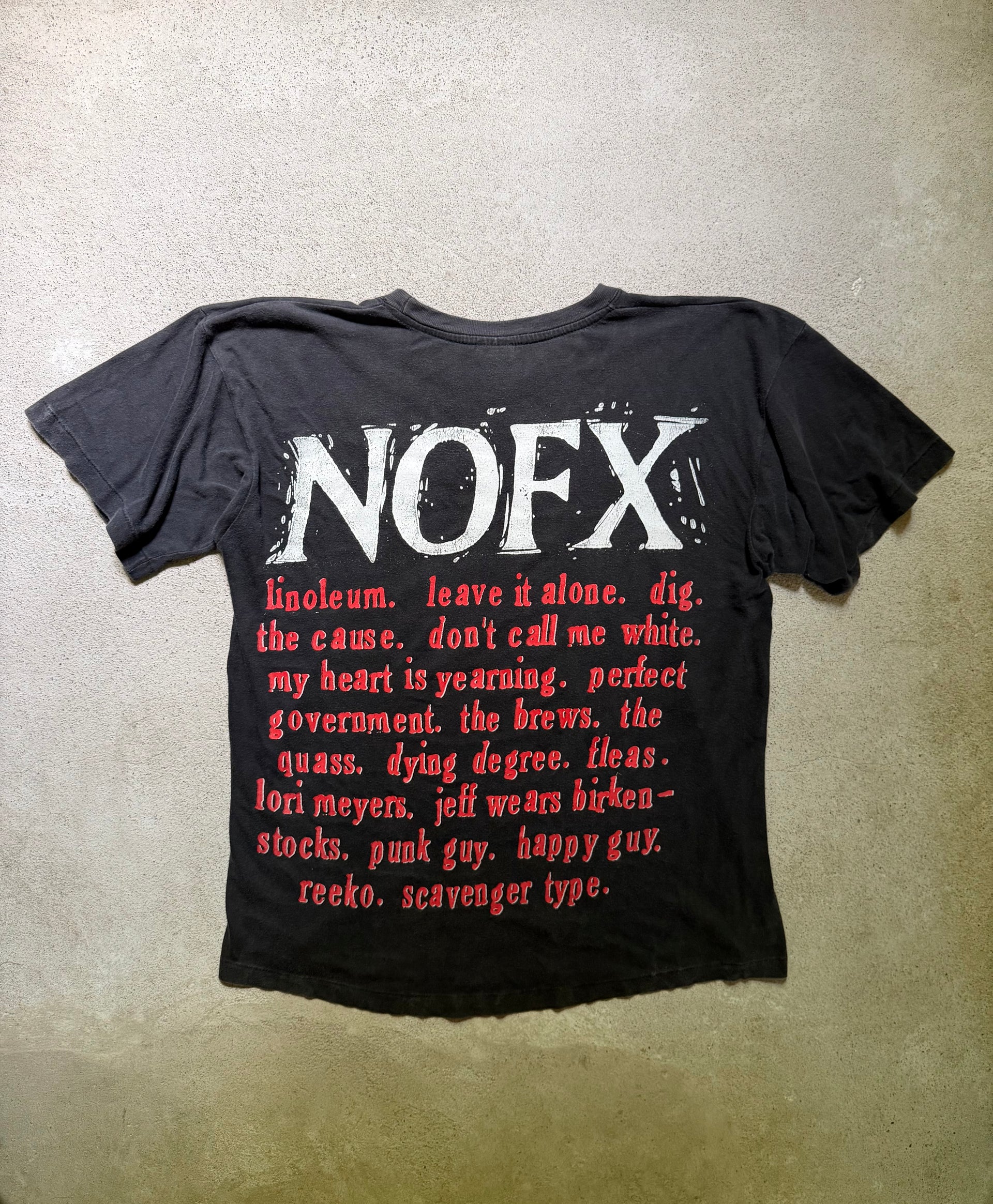 90s NOFX Punk in Drublic All Over Print Tee | Size L