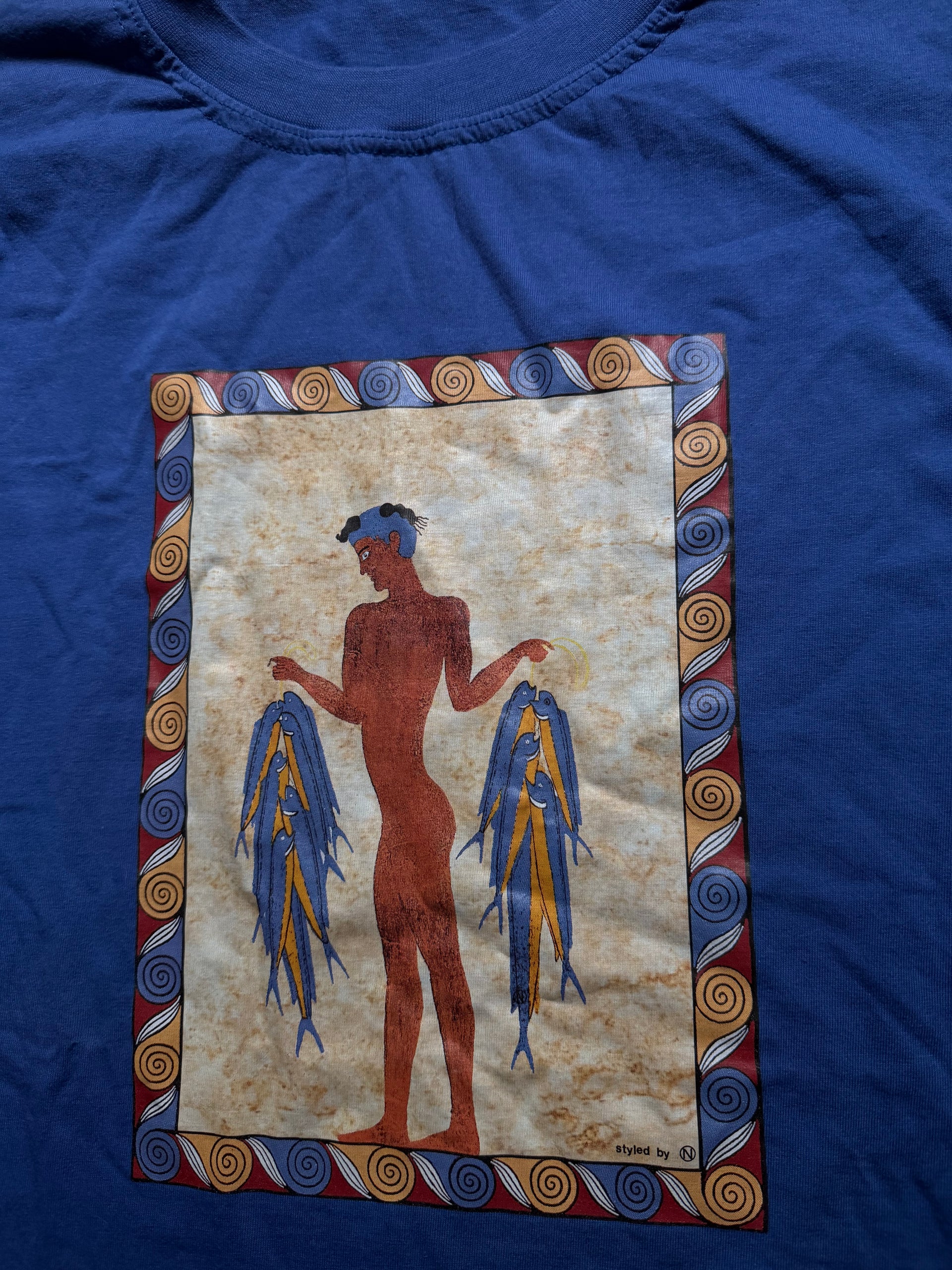 90s Mythological Art Print Tee | Size XL