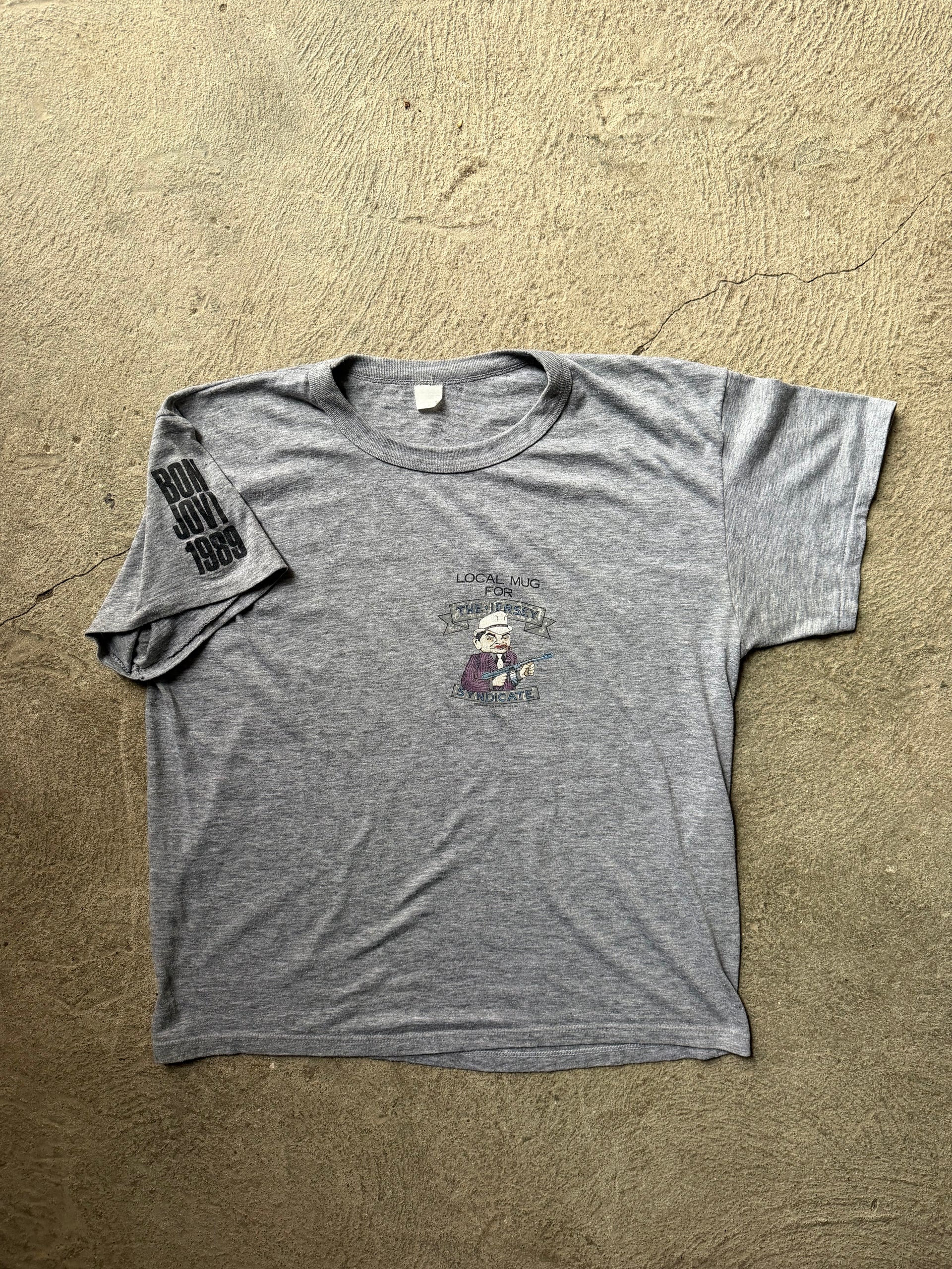 80s Bon Jovi The Jersey Syndicate “The Brotherhood” Vintage Tee 1989 | Size M/L