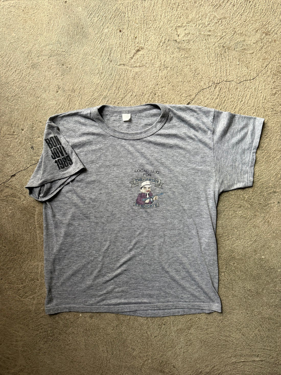 80s Bon Jovi The Jersey Syndicate “The Brotherhood” Vintage Tee 1989 | Size M/L