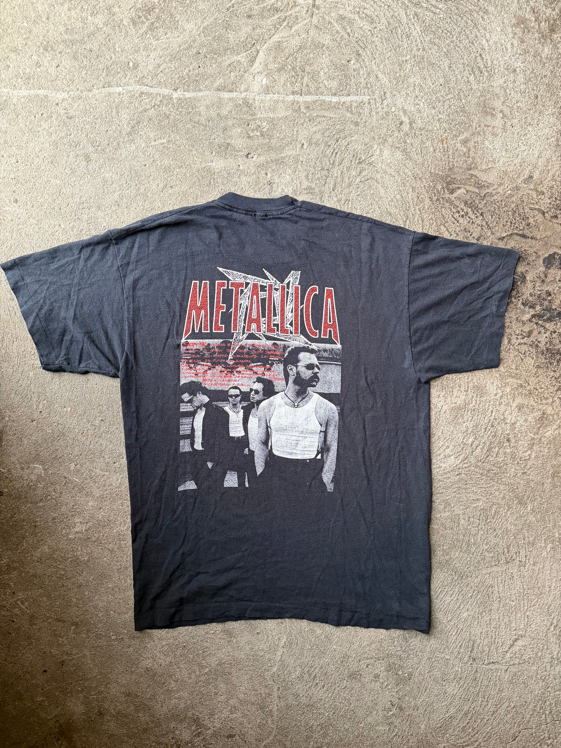 90s Metallica Star Logo Vintage Tee | Size L