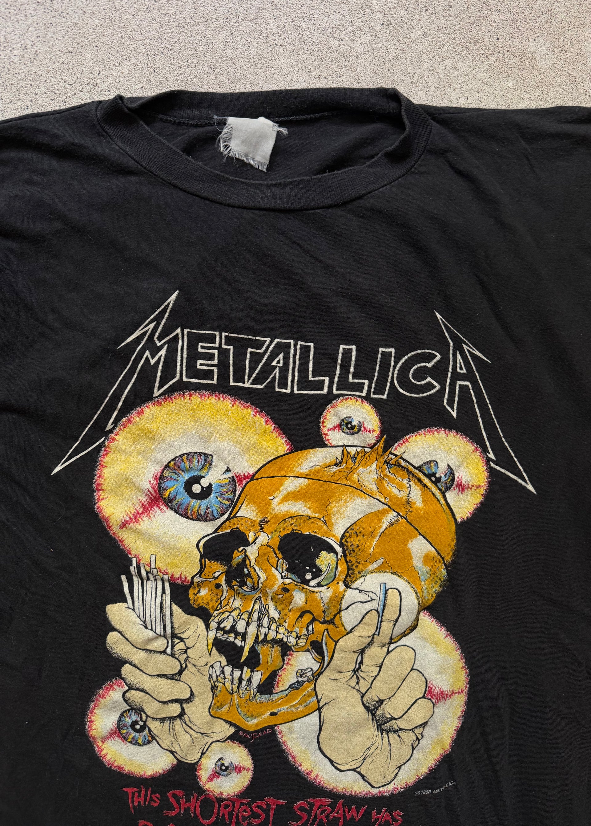 80s Metallica The Shortest Straw Tee | Size XL