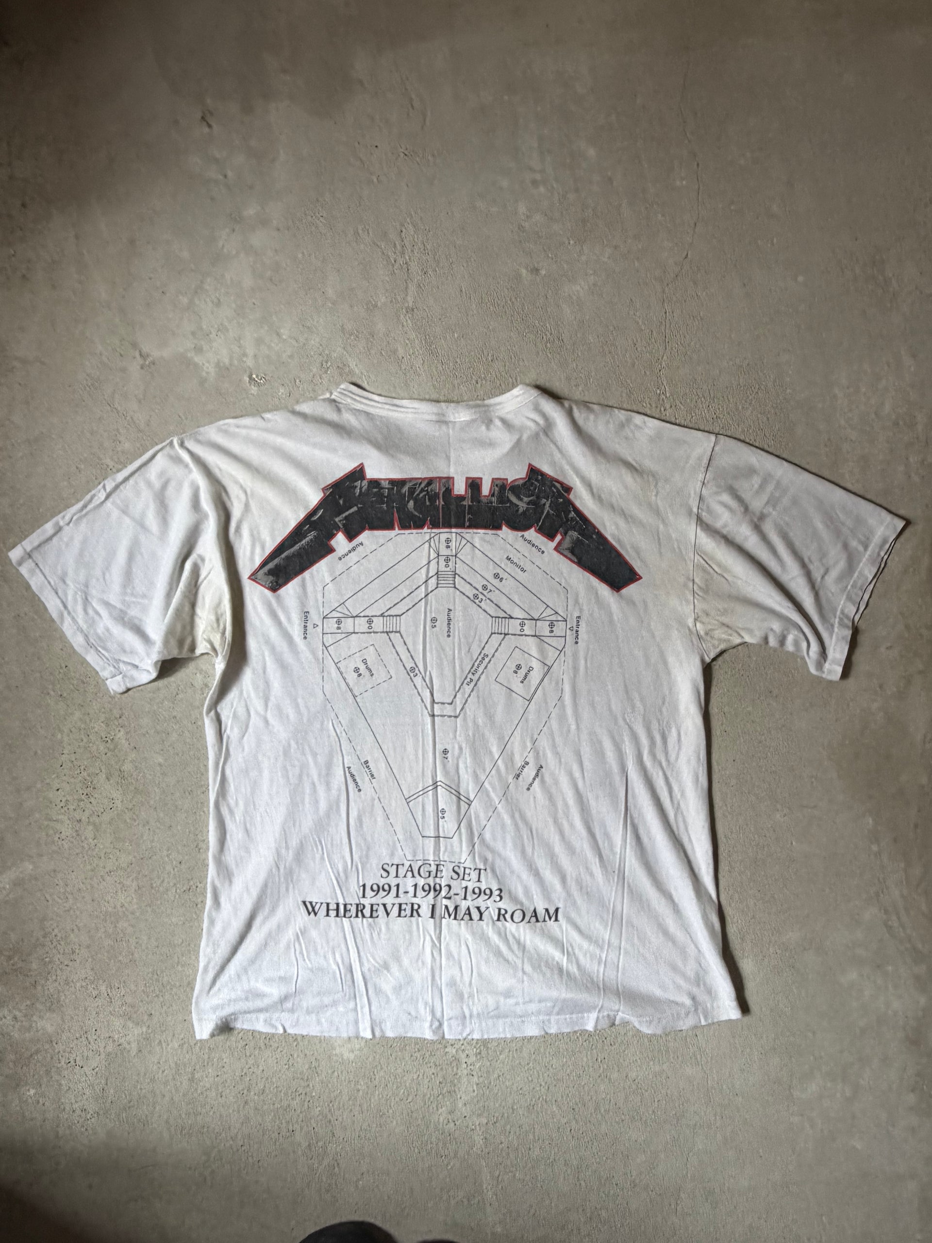 90s Metallica Wherever I May Roam 1991 Tour Tee | Size XL