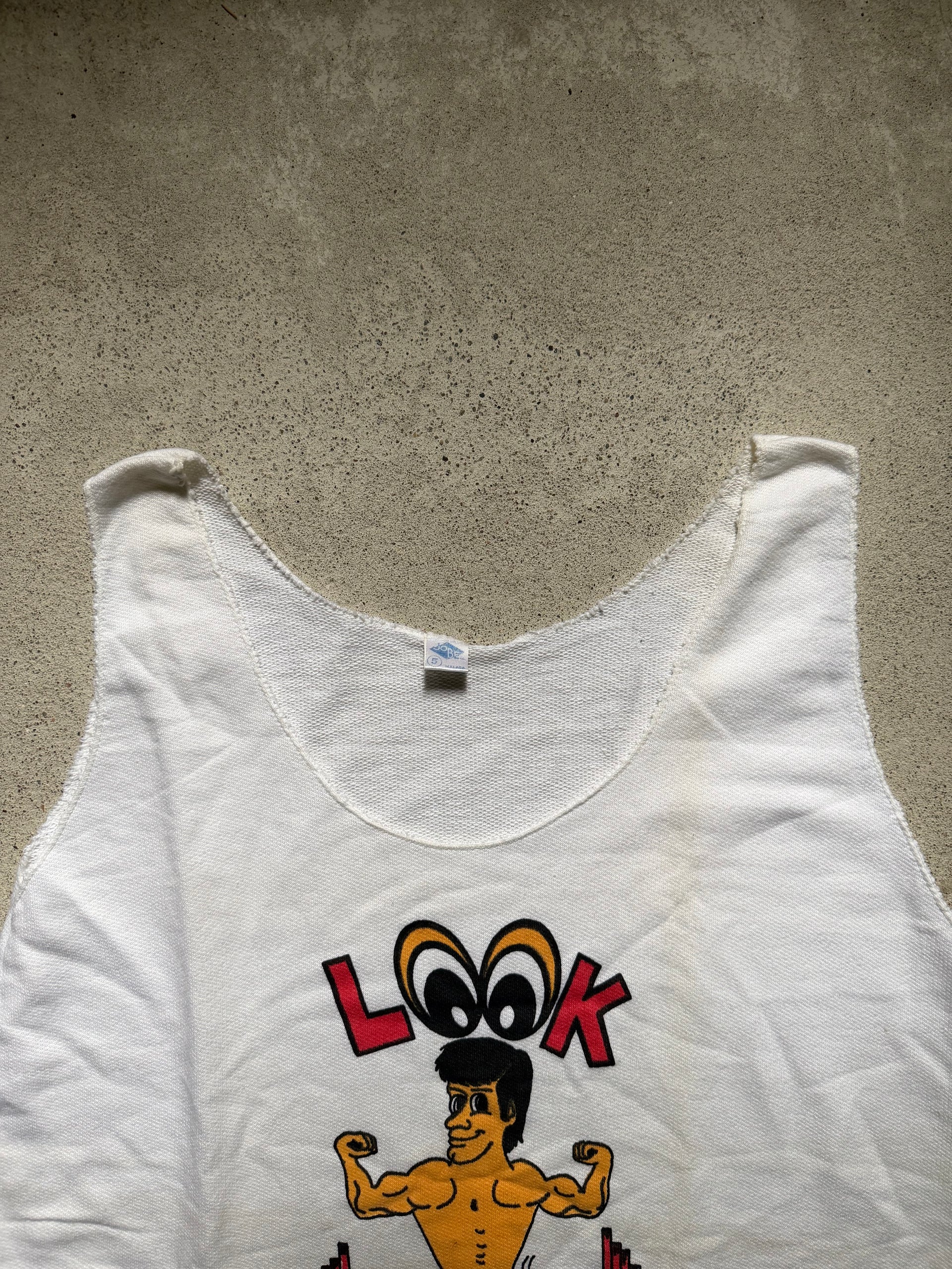1980s Look No Hands Tank Top | Size XL