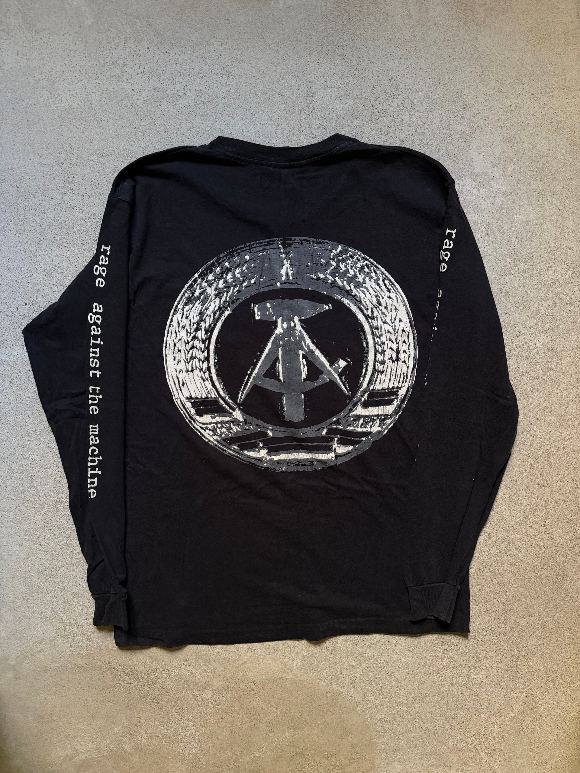 90s Rage Against The Machine “Power Stems From The Barrel Of A Gun” Longsleeve | Size XL
