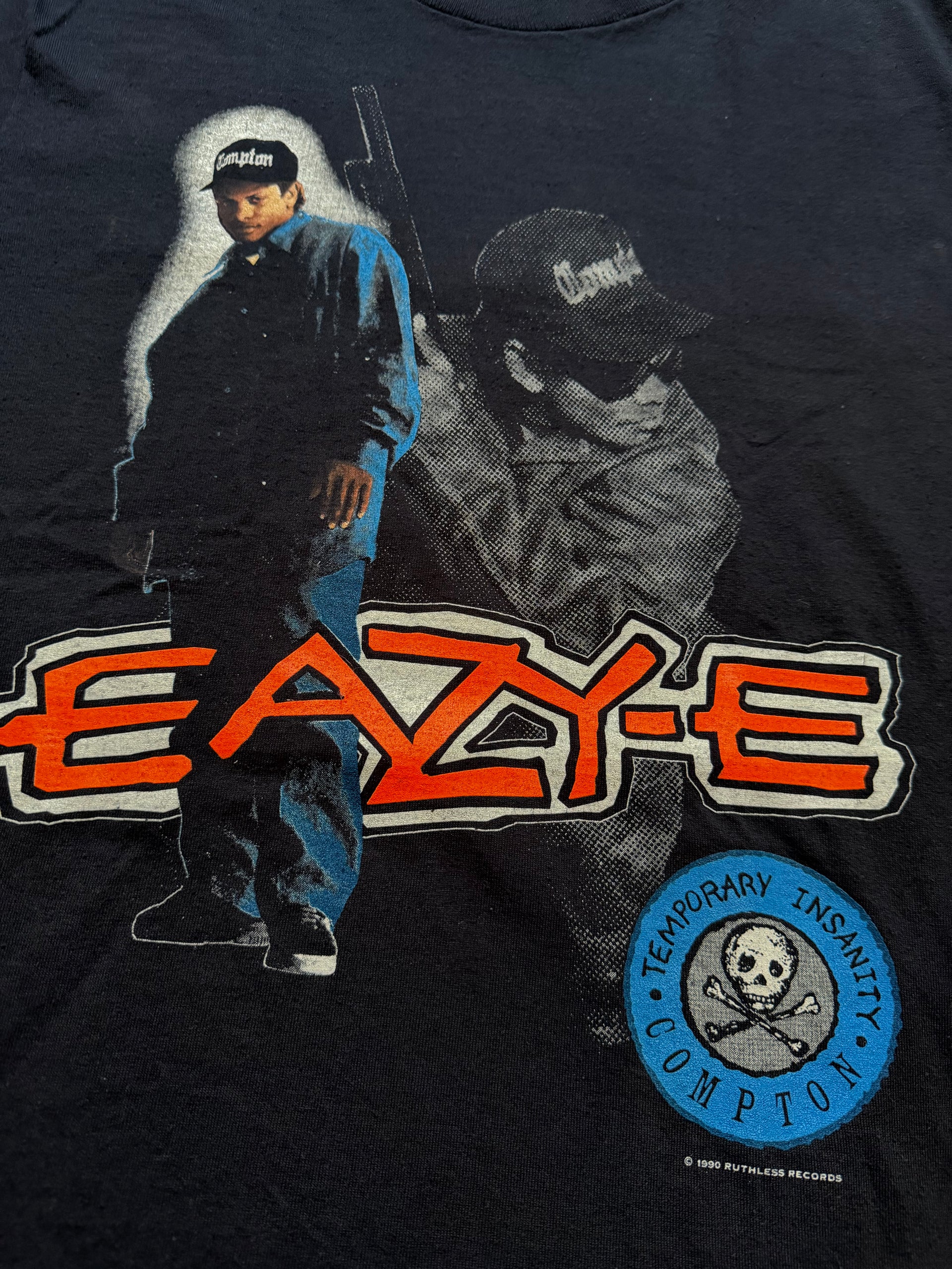 90s Eazy-E N.W.A Ruthless Records Tee 1990 | Size M