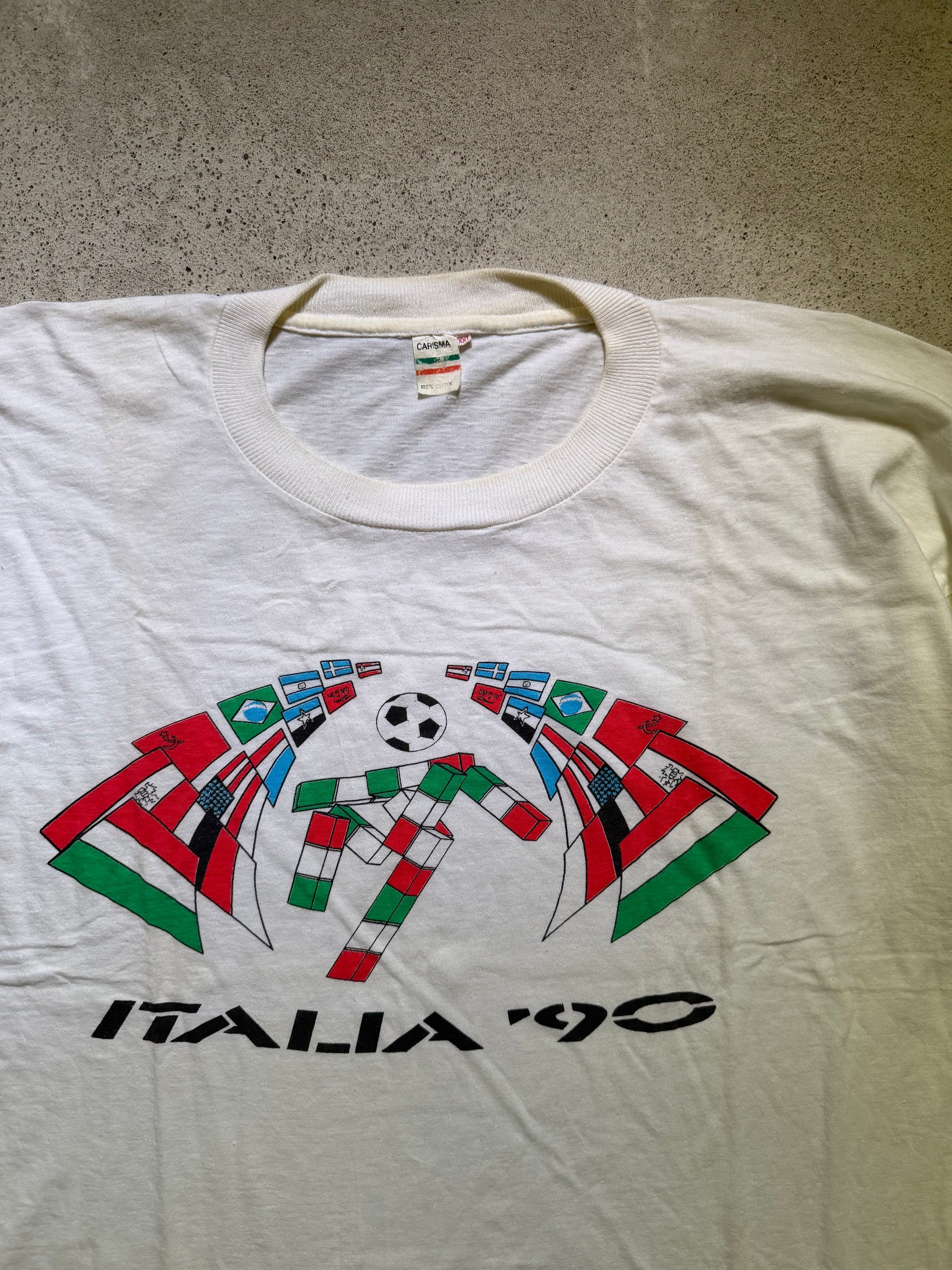 90s Italia Football ’World Cup T-Shirt | Size XL