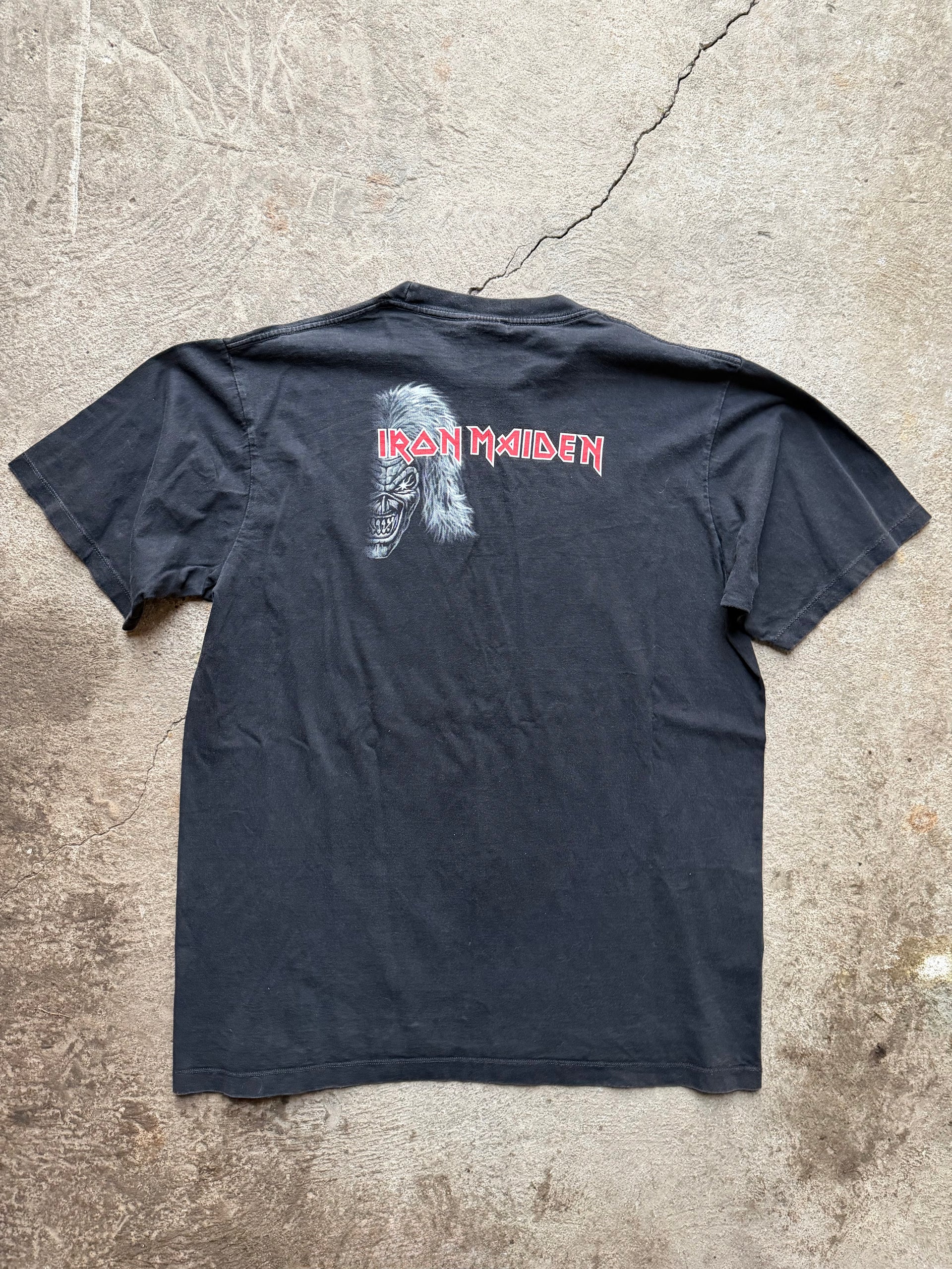 90s Faded Iron Maiden Tee | Size XL