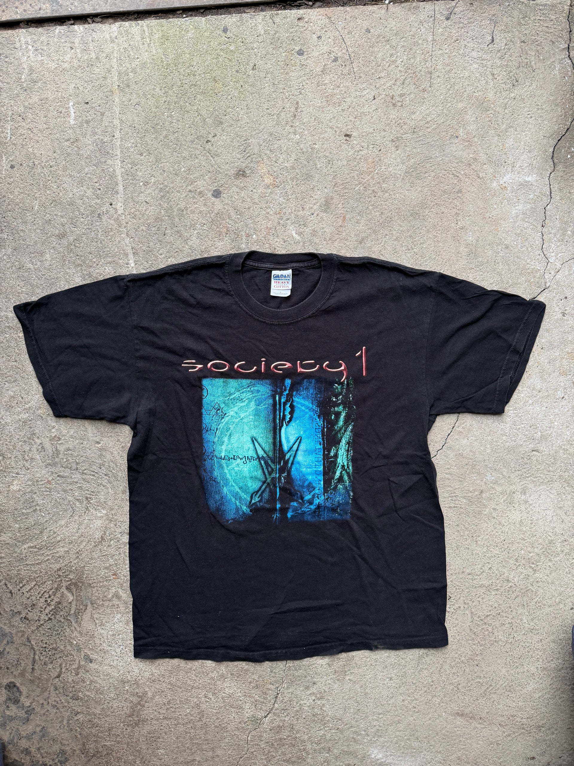 00s Society 1 Graphic T-Shirt | Size L