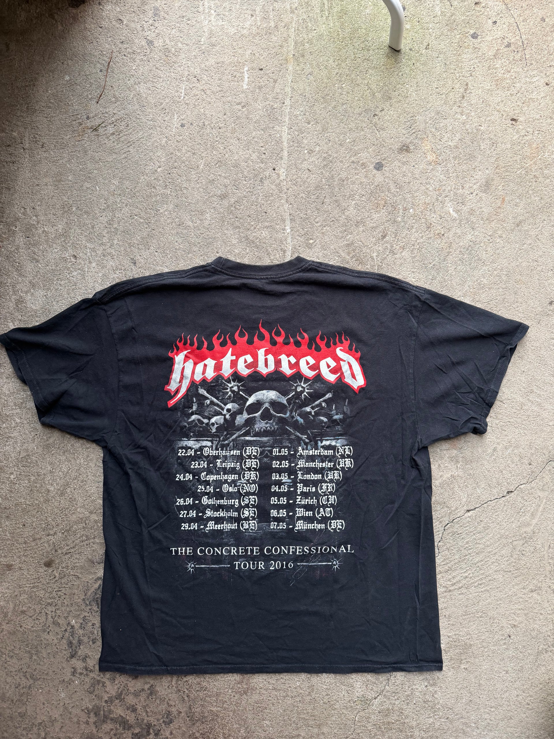 Hatebreed “The Concrete Confessional” Tour T-Shirt | Size XL