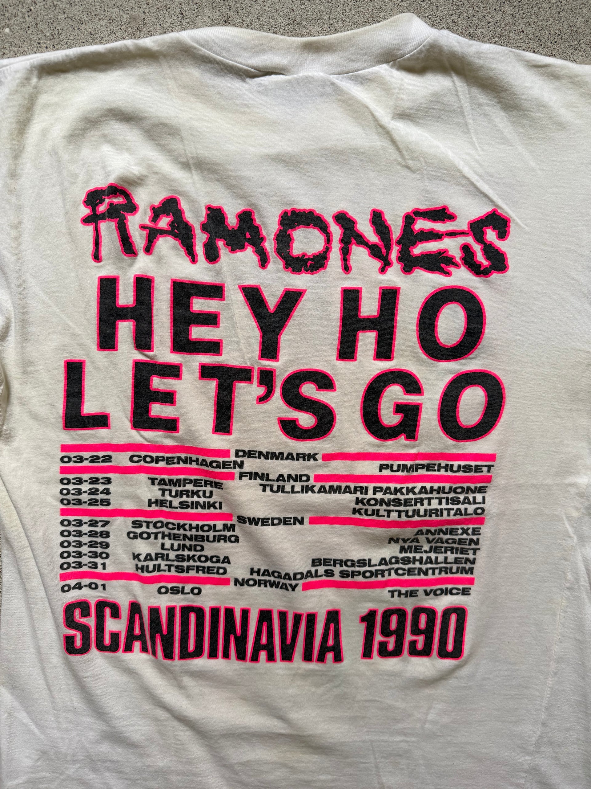 90s Ramones Scandinavia Tour Tee | Size XL