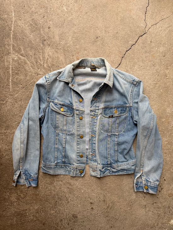70s Lee Light Wash Denim Jacket | Size M/42