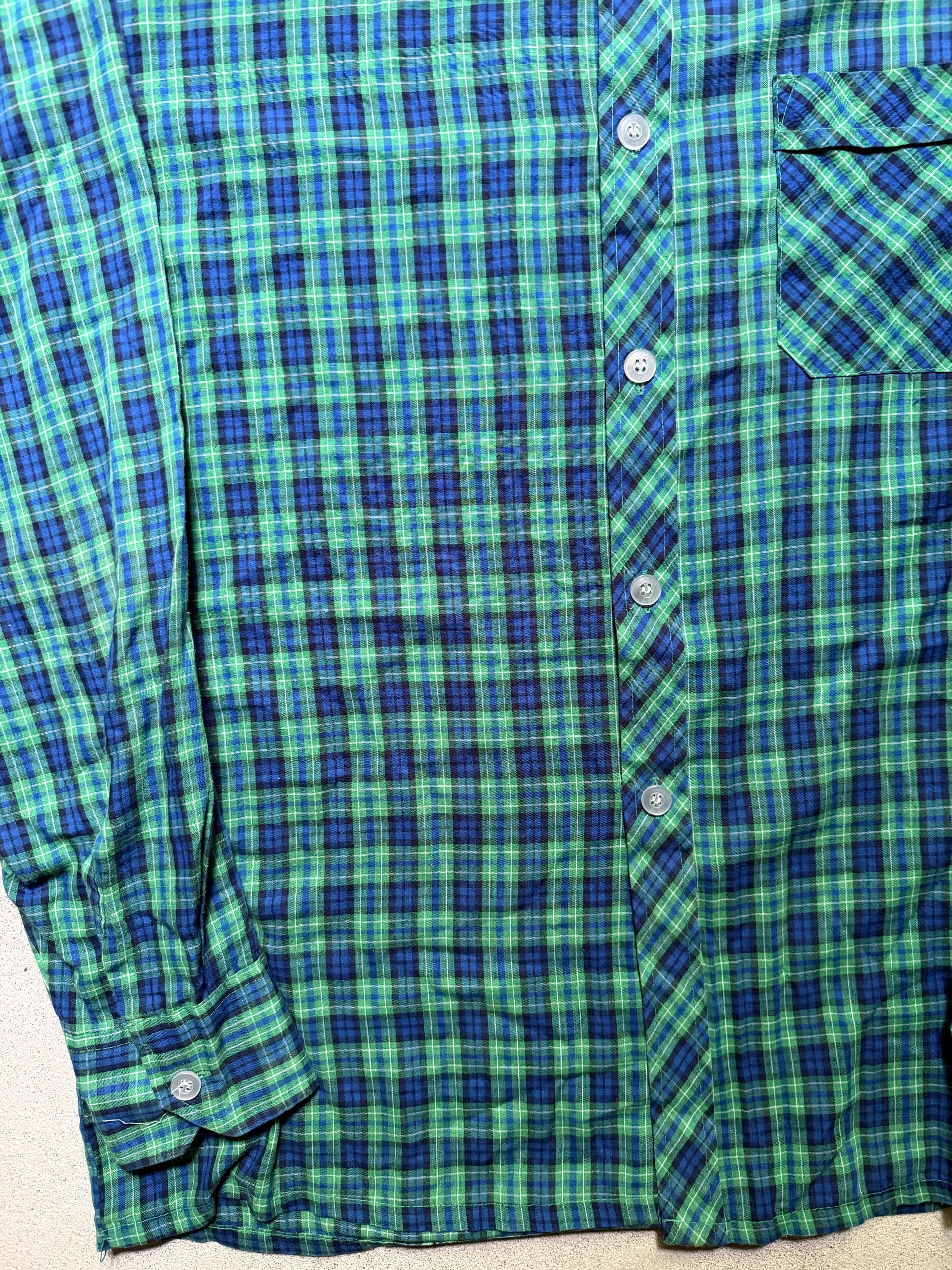 1970s Plaid Shirt | Size XL