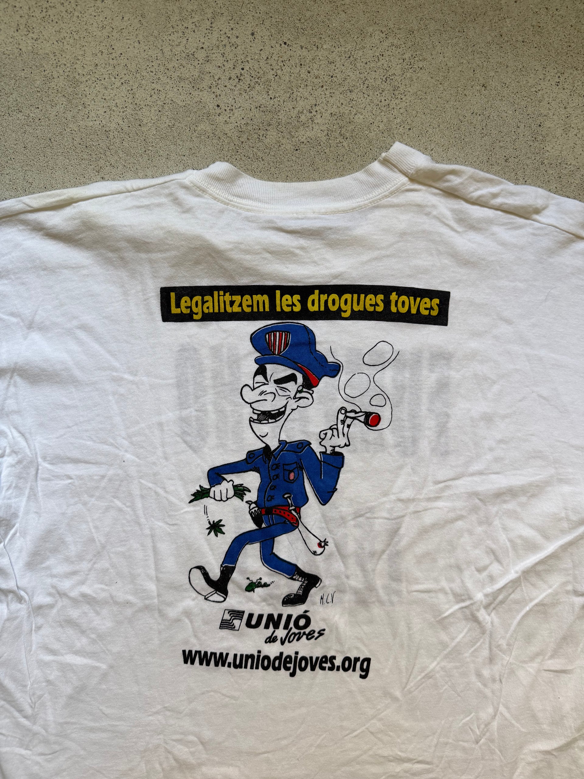 90s Fumem Ho Legal Tee | Size L