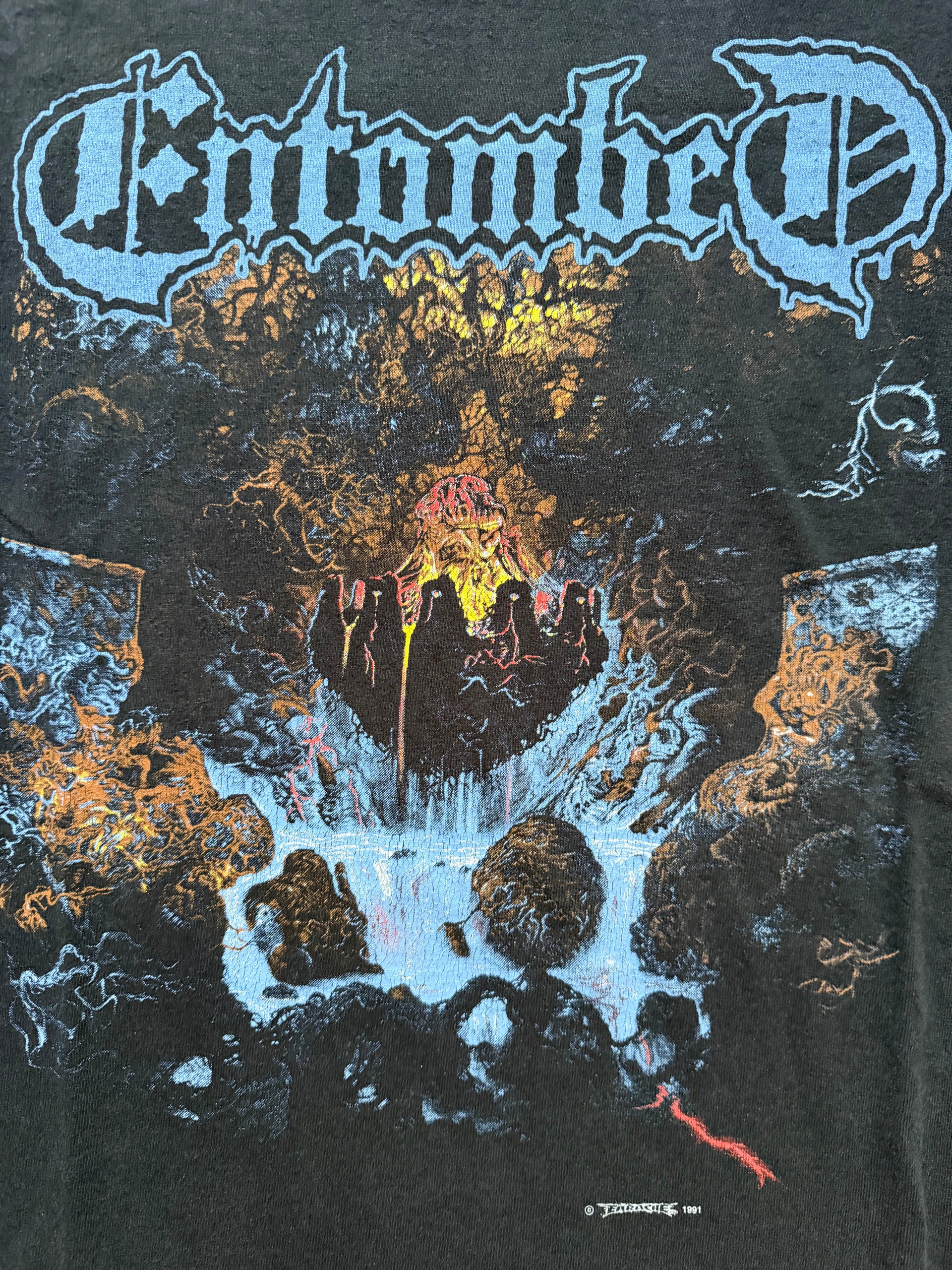 90s Entombed Clandestine 1991 Longsleeve |XL