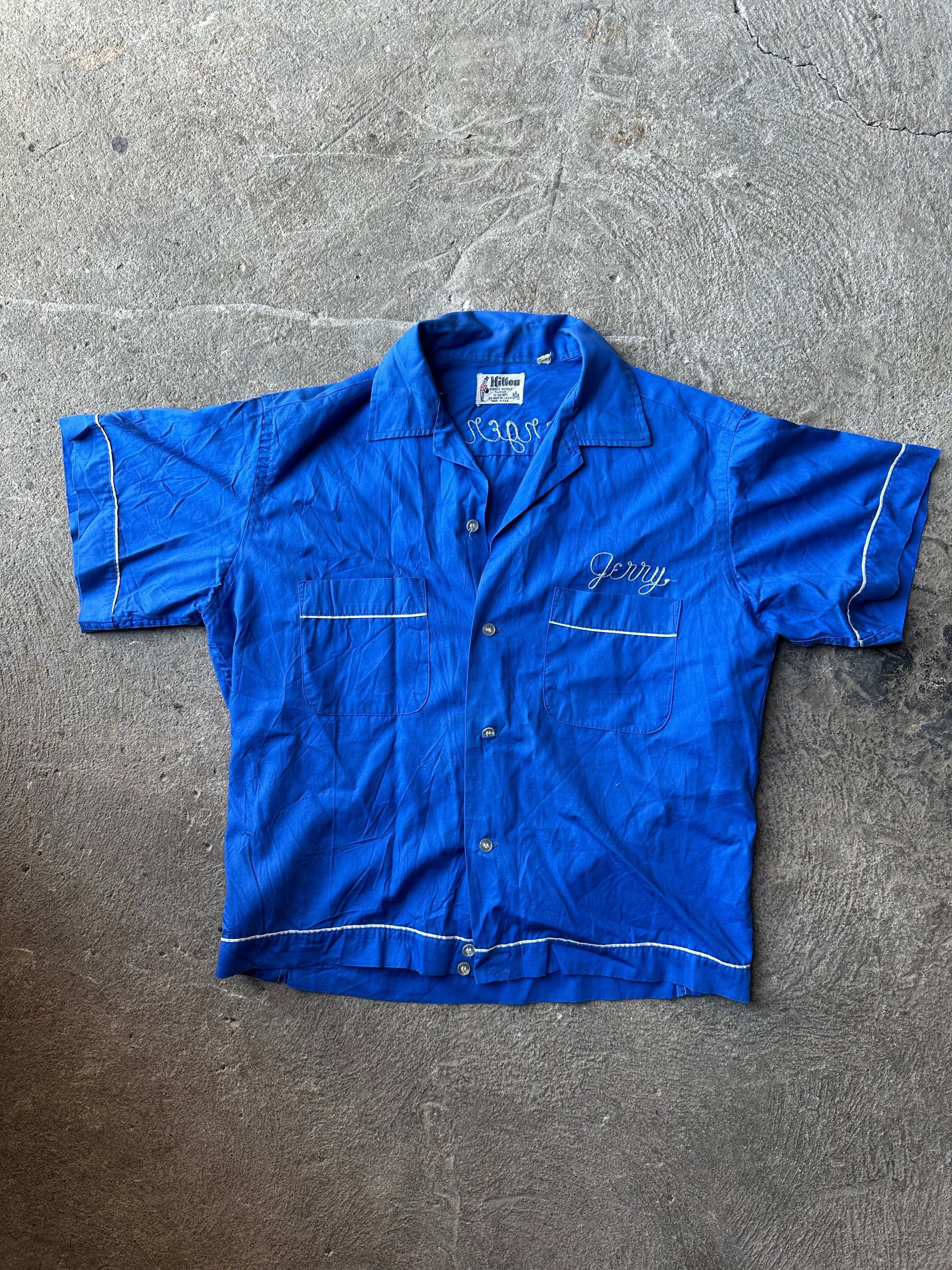 60s Hilton Bowling Shirt “Minot Stereo Land” | Size M
