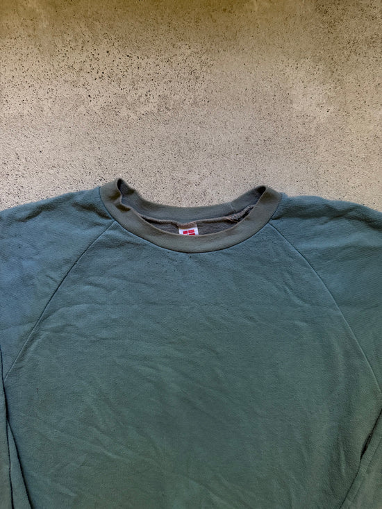 80s Faded Blank Sweatshirt | Size L