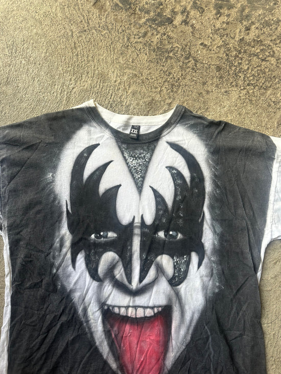 KISS Gene Simmons Airbrush Argentina Bootleg Tee | Size XL