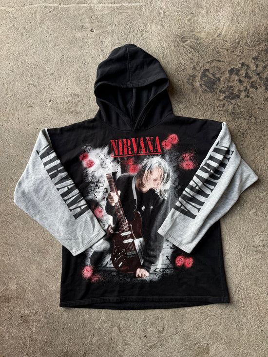 90s Nirvana Kurt Cobain Memorial Hoodie | Size L