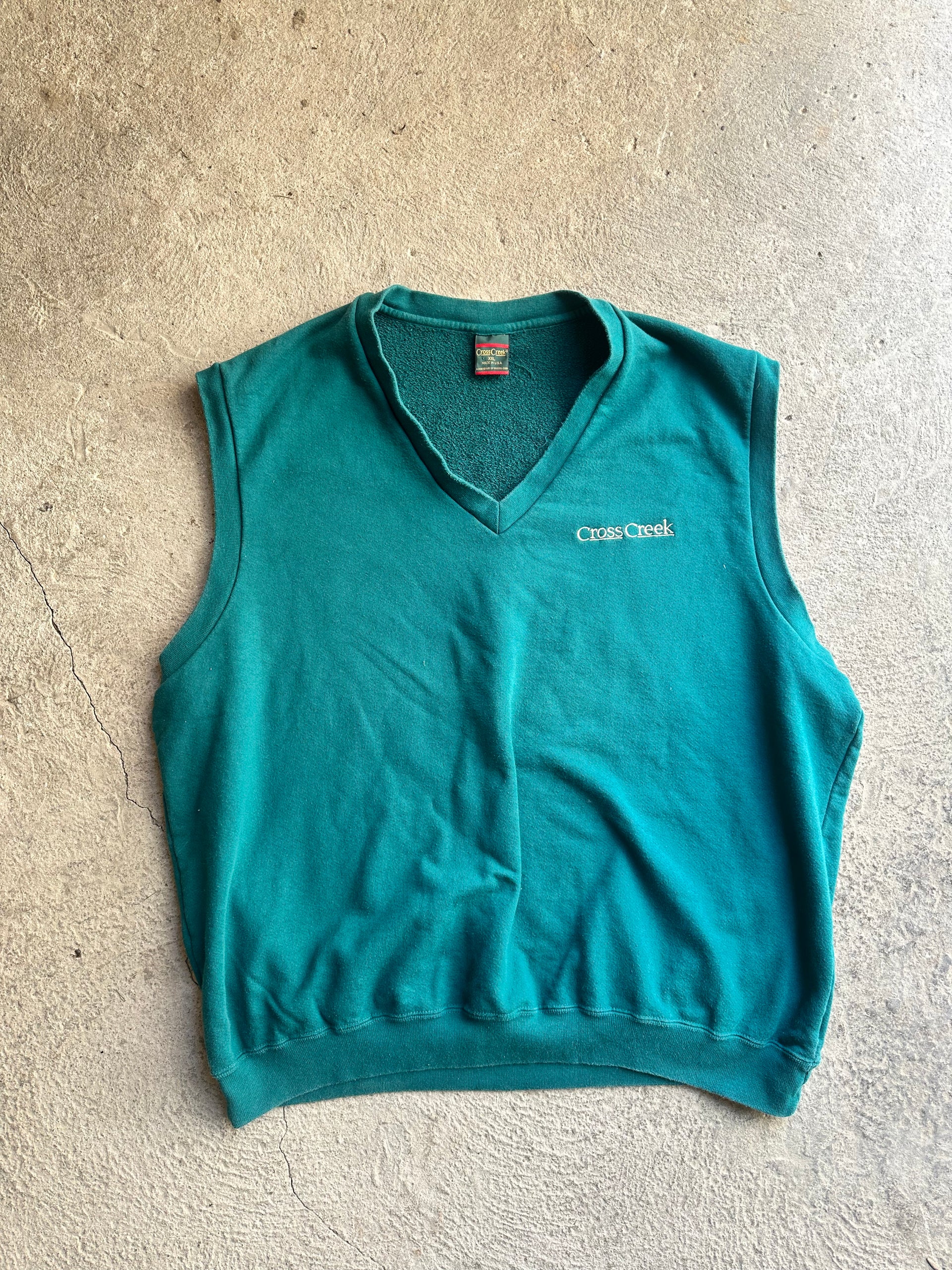 Cross Creek USA-Made Sleeveless Sweatshirt | Size XXL