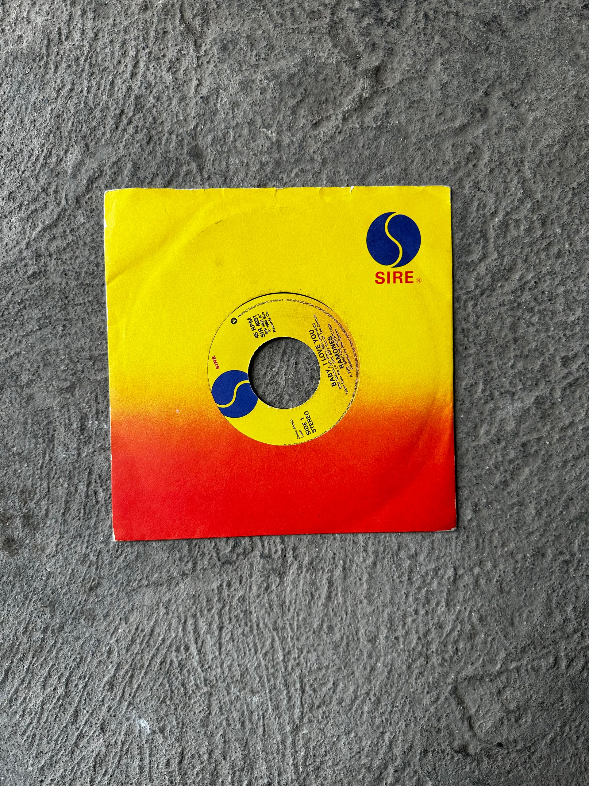 Ramones – High Risk Insurance 7” Vinyl | 1980

Original 1980 pressing on Sire Records featuring High Risk Insurance and Rock and Roll High School. Raw, fast, and unapologetically punk – Ramones at their best. Generic Sire sleeve with visible wear and one