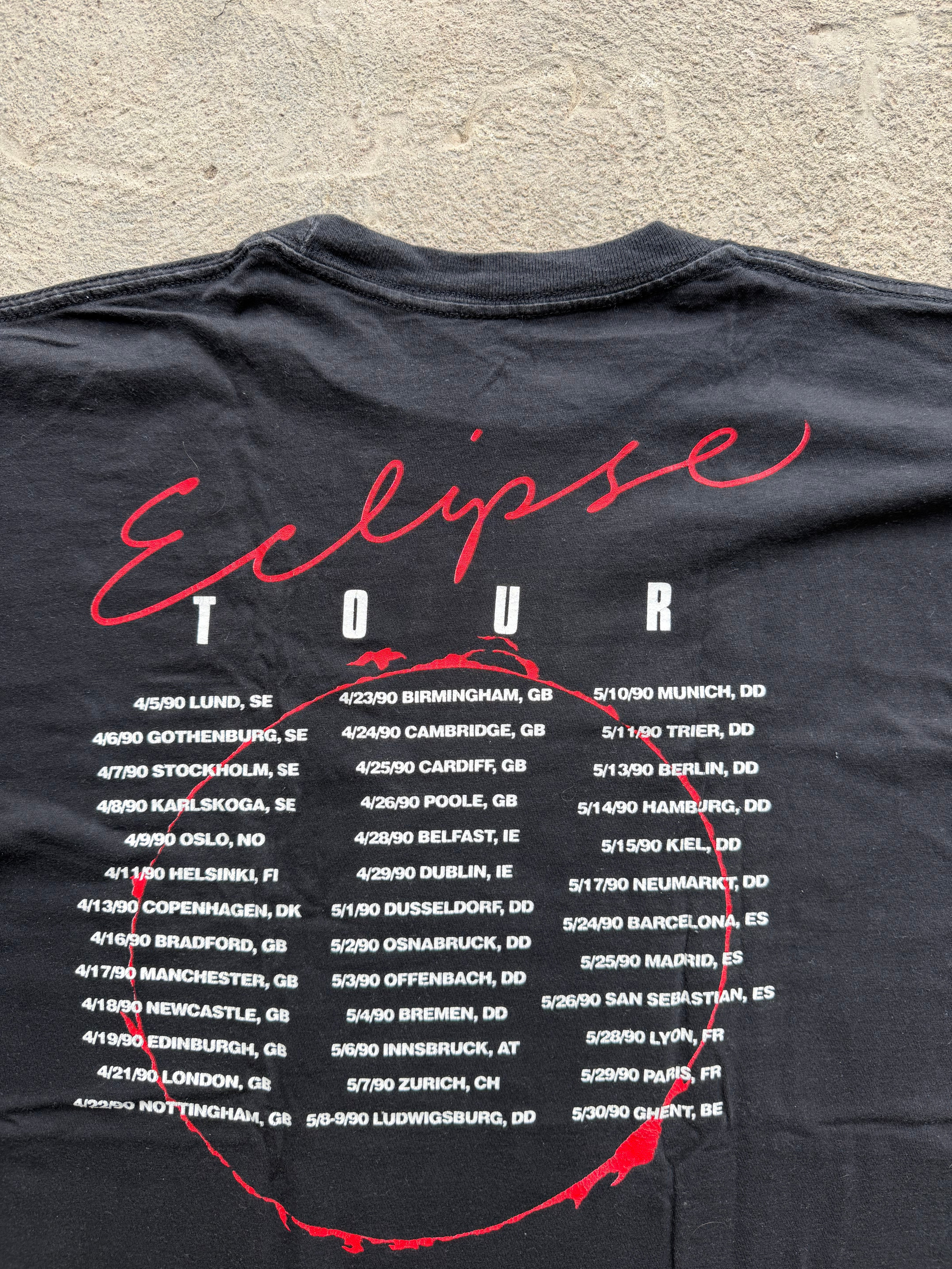 90年 YNGWIE MALMSTEEN ECLIPSEツアーTシャツ Vintage 90s Yngwie Malmstein Eclipse Tour T Shirt - Etsy