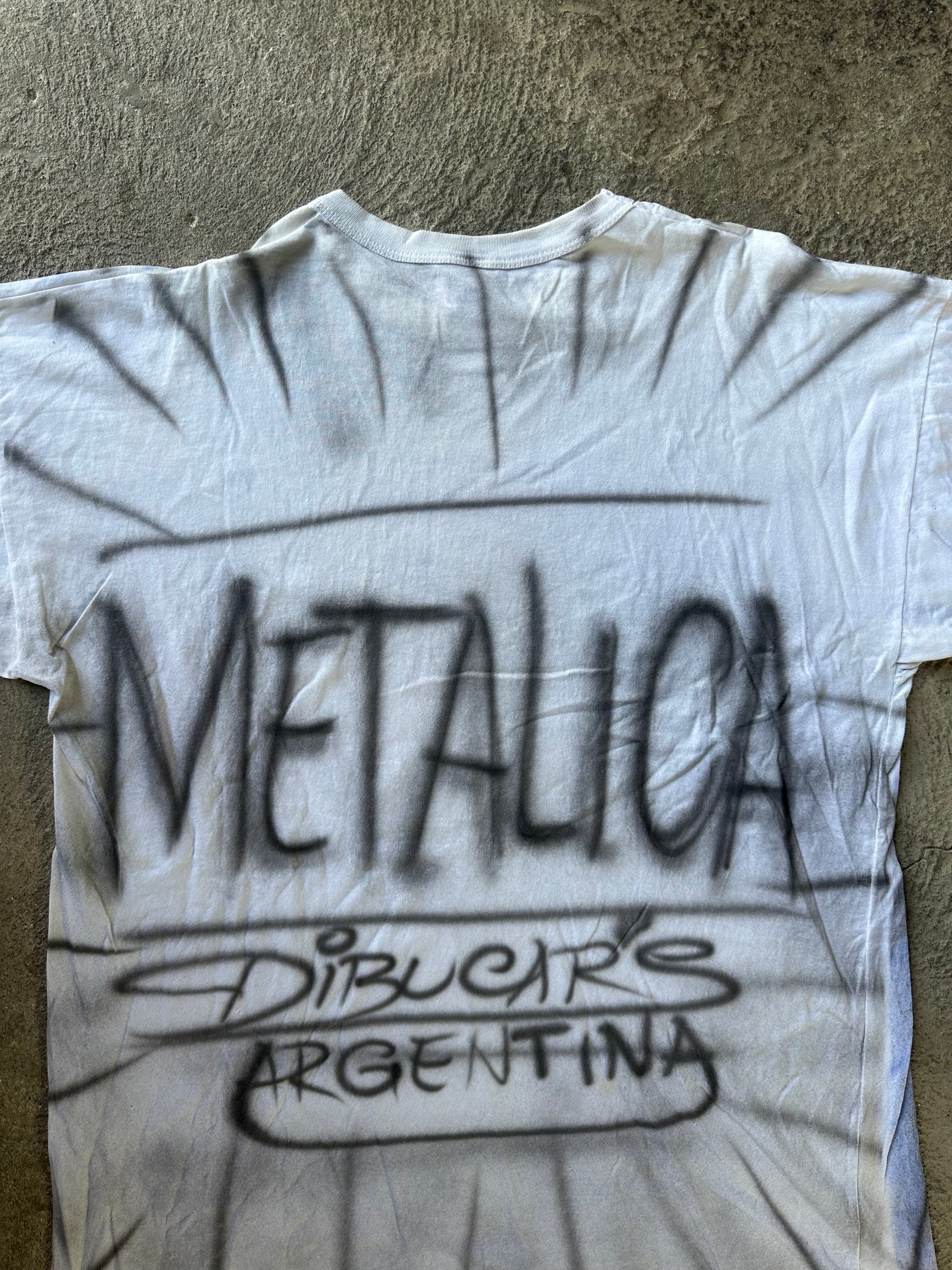 Metallica Argentina Bootleg Airbrush Tee | Size X