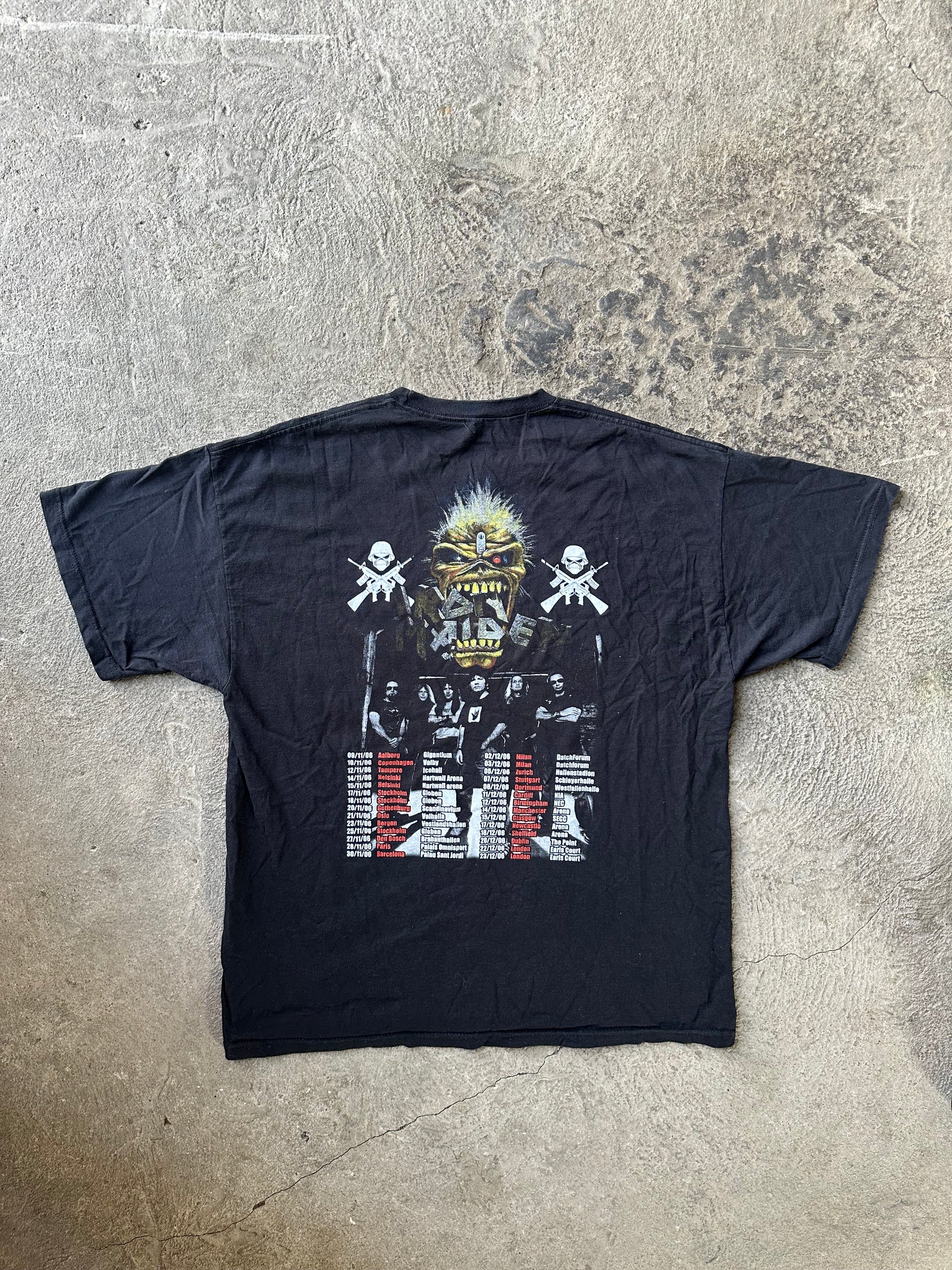 Iron Maiden A Matter of Life and Death Tour 2006 Vintage Tee | Size XL