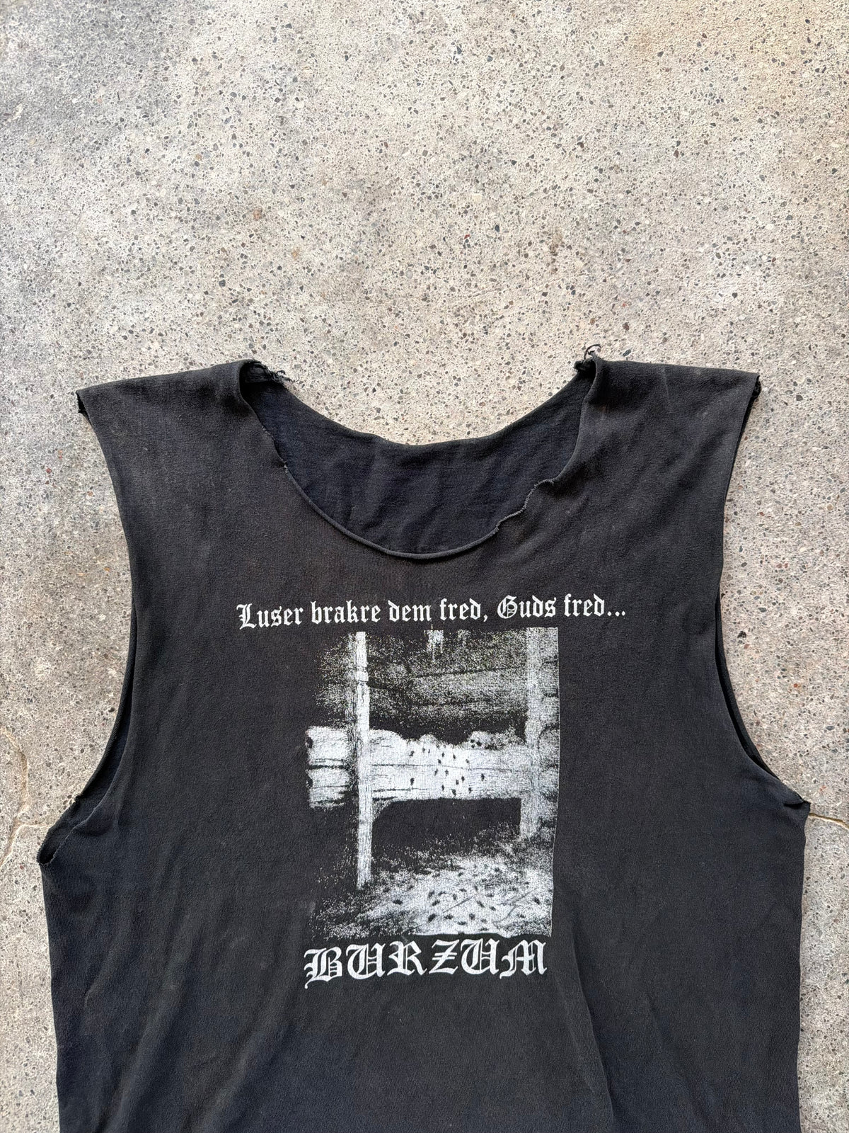 90s Burzum “Coming Soon to a Church Near You” Sleeveless T-Shirt | Size L